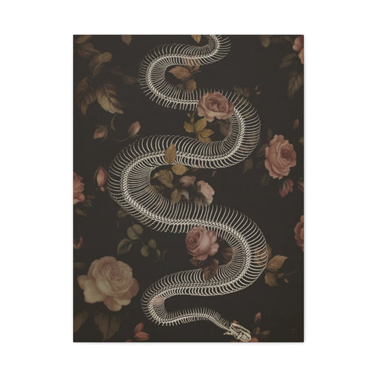 Snake Skeleton Wall Art & Canvas Prints