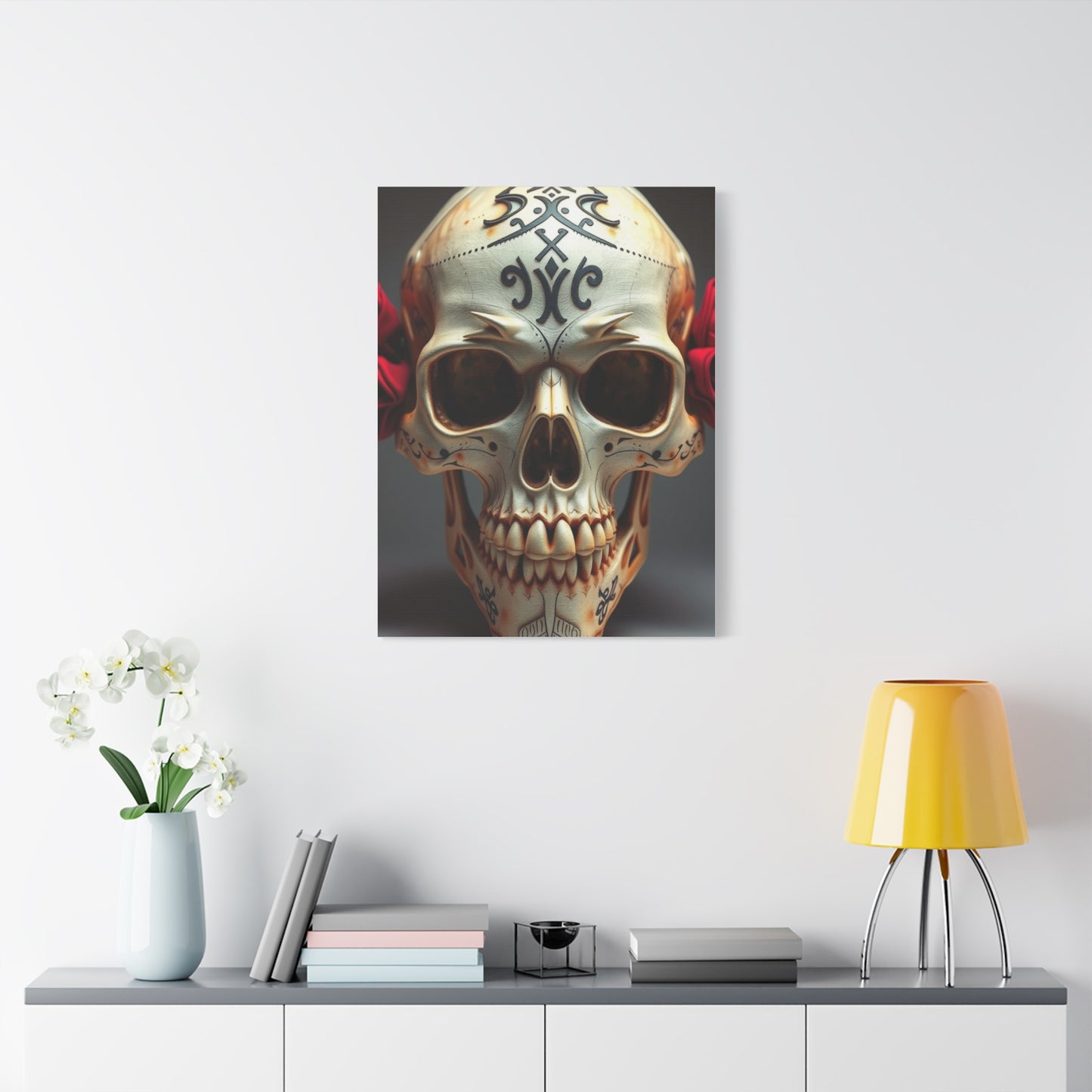 Imperial Bone Portrait Wall Art & Canvas Print