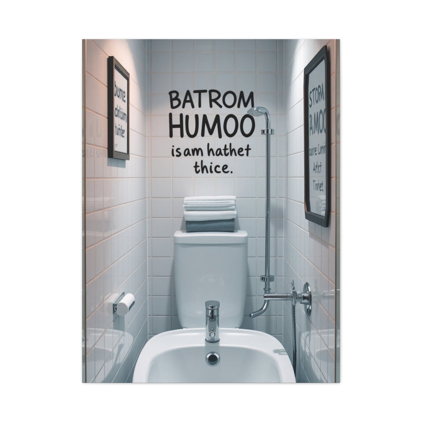 Masterpiece Bathroom Humor Art Vision Wall Art & Canvas Print