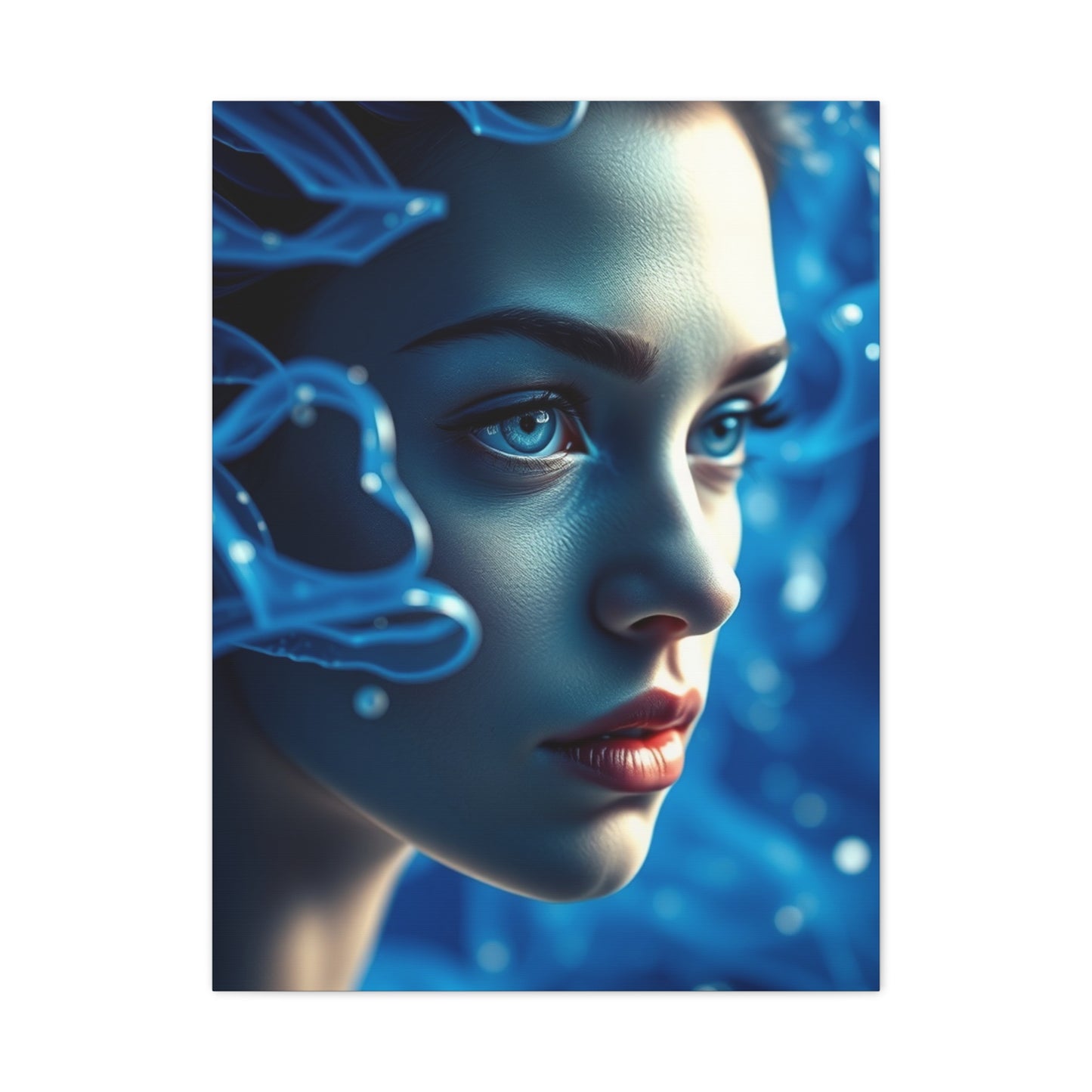 Azure Serenity Canvas Wall Art & Canvas Print