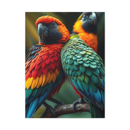 Tropical Birds Art Supreme Gallery Wall Art & Canvas Print