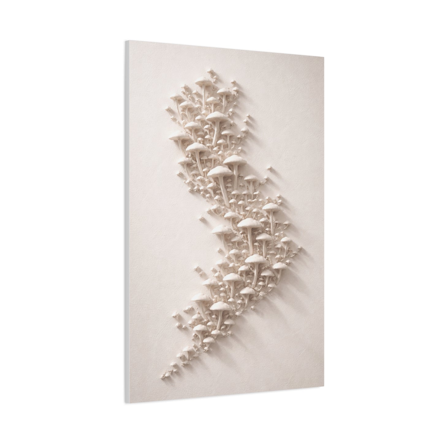 Modular 3D Stick-On Mushroom Colony Wall Art & Canvas Print