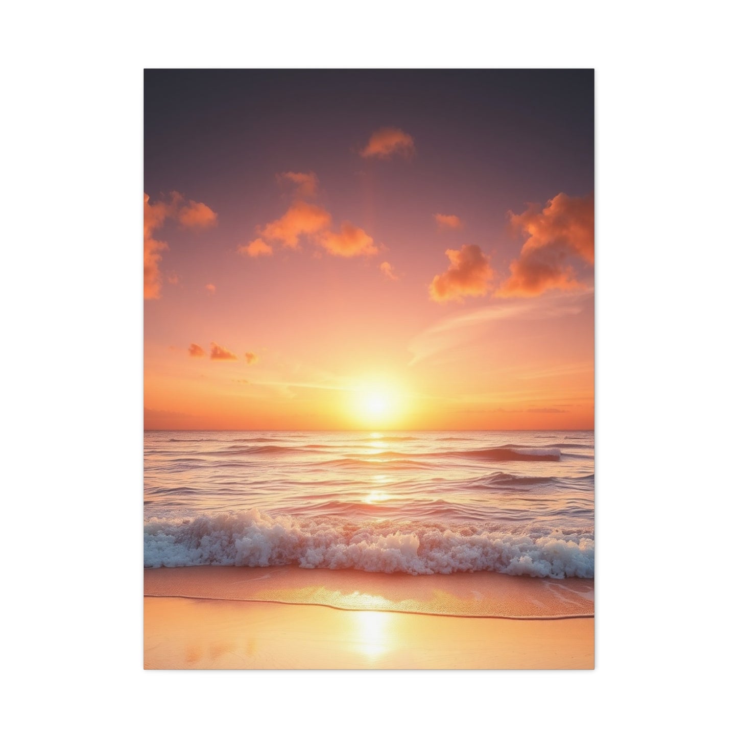 Vision Beach Sunrise and Sunset Art Art Wall Art & Canvas Print