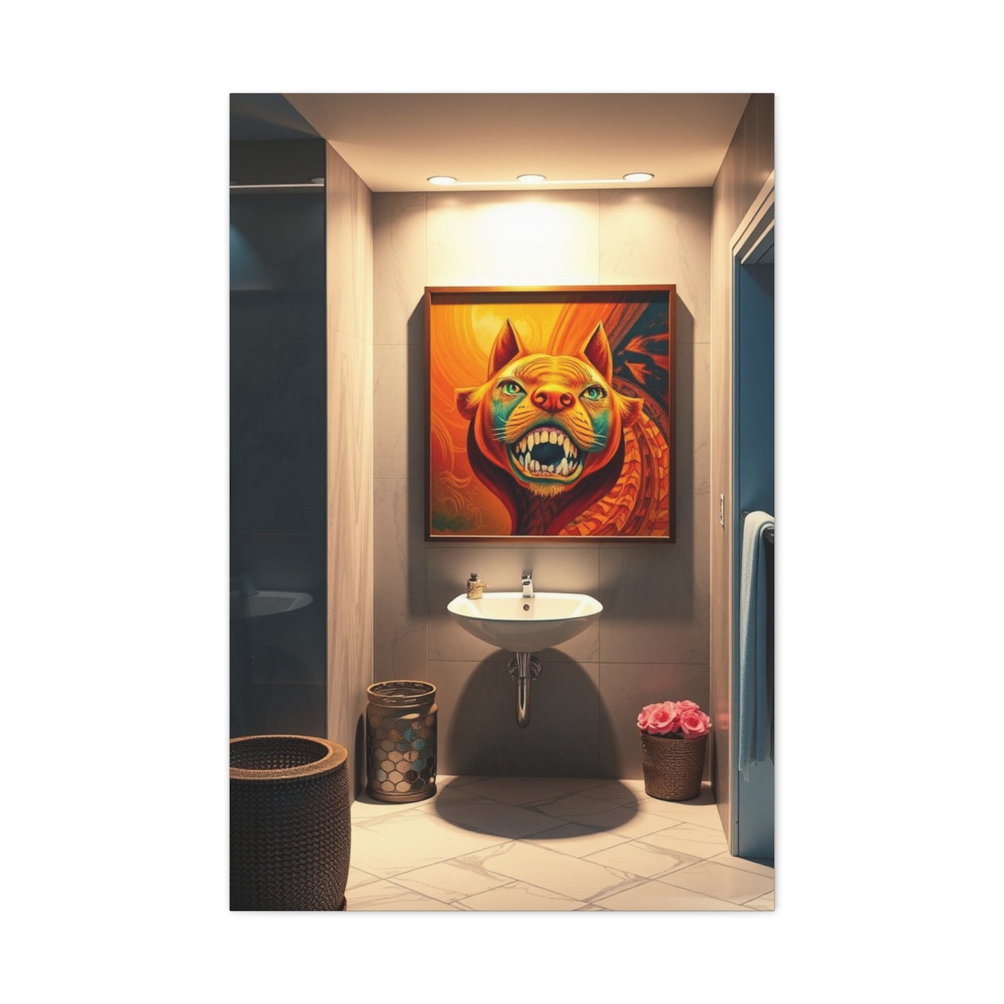 Elegant Bath Retreat Artworks Wall Art & Canvas Print