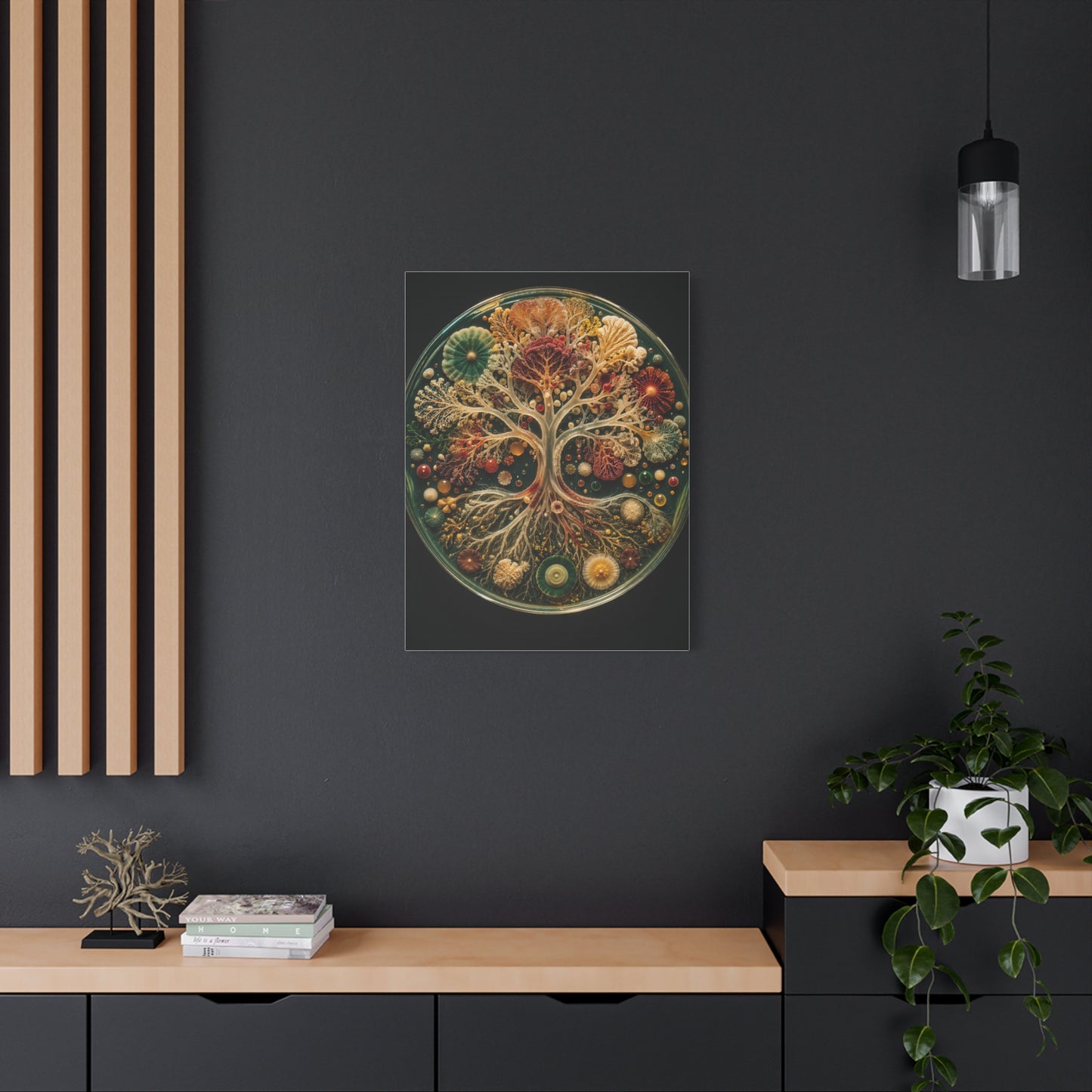 Agar Art Tree of Life Petri Study Wall Art & Canvas Print