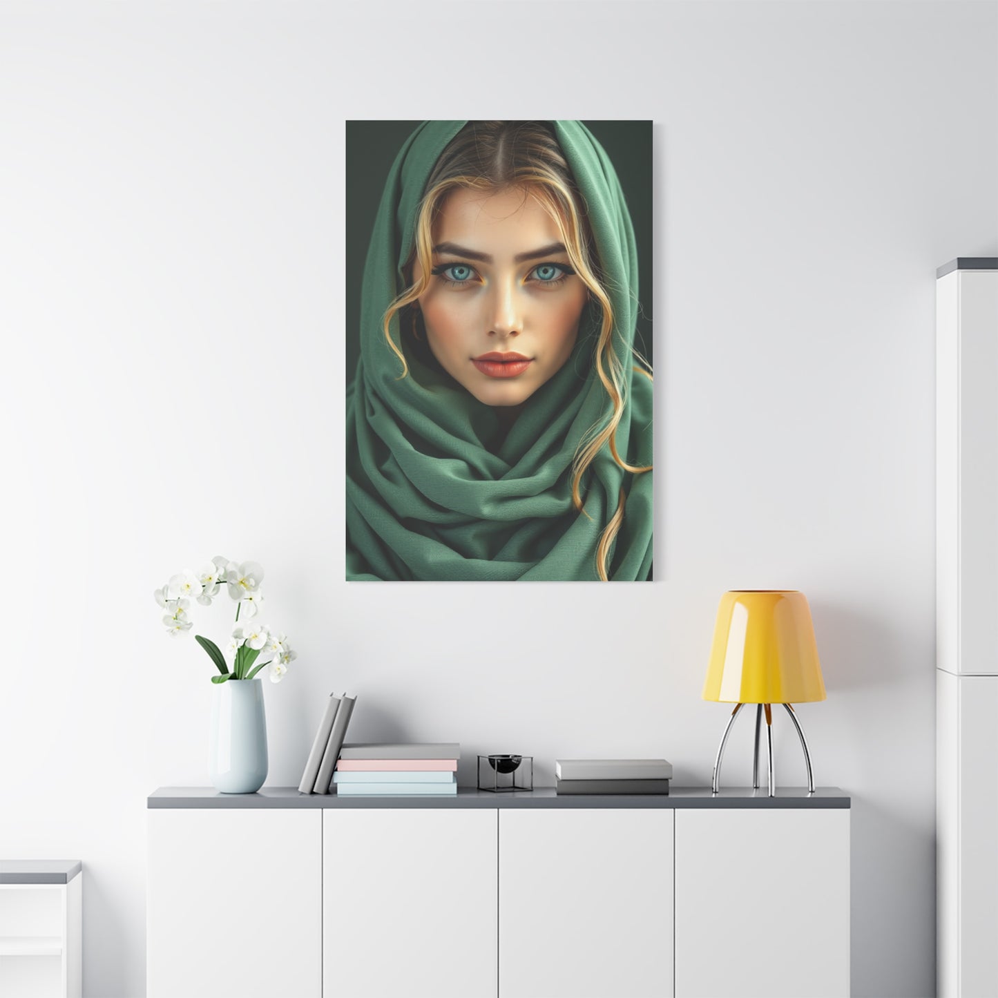 Vision Sage Green Art Art Wall Art & Canvas Print