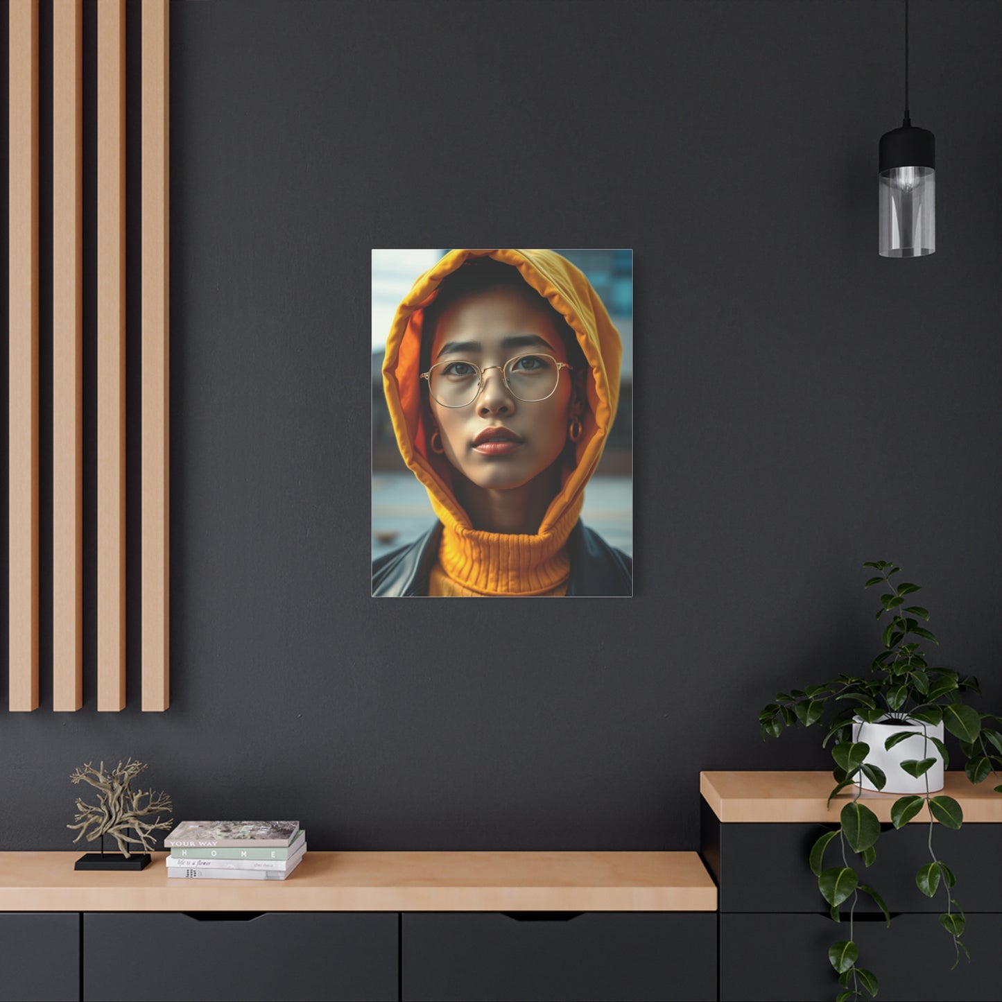 Lustrous Marigold Mural Wall Art & Canvas Print