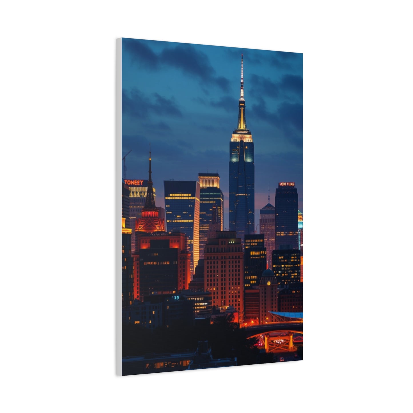 Vision City Skylines Art Art Wall Art & Canvas Print