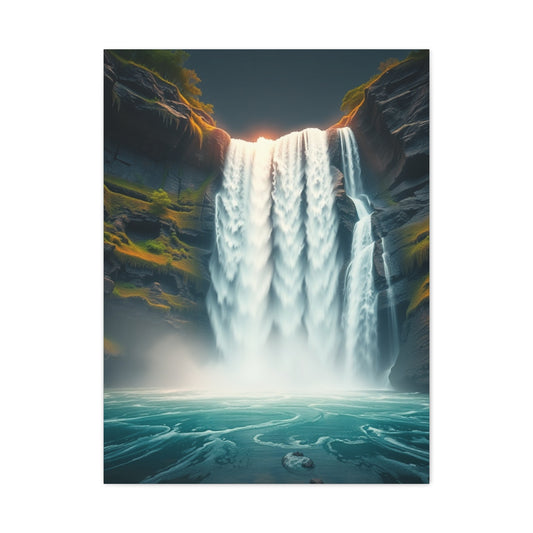 Luxe Cascade Deconstruction Wall Art & Canvas Print