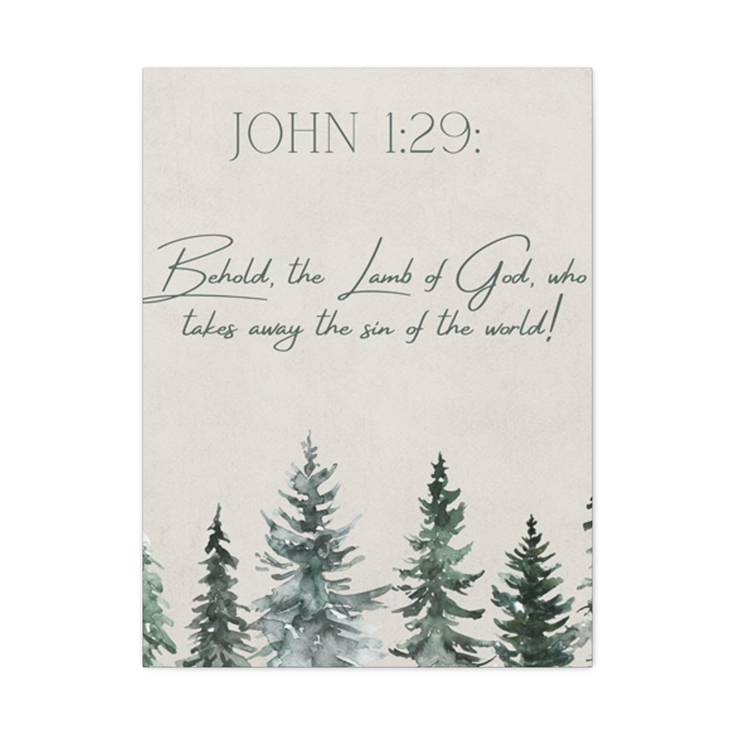 John 1 : 29 Quotes And Saying Poster Wall Art & Canvas Prints