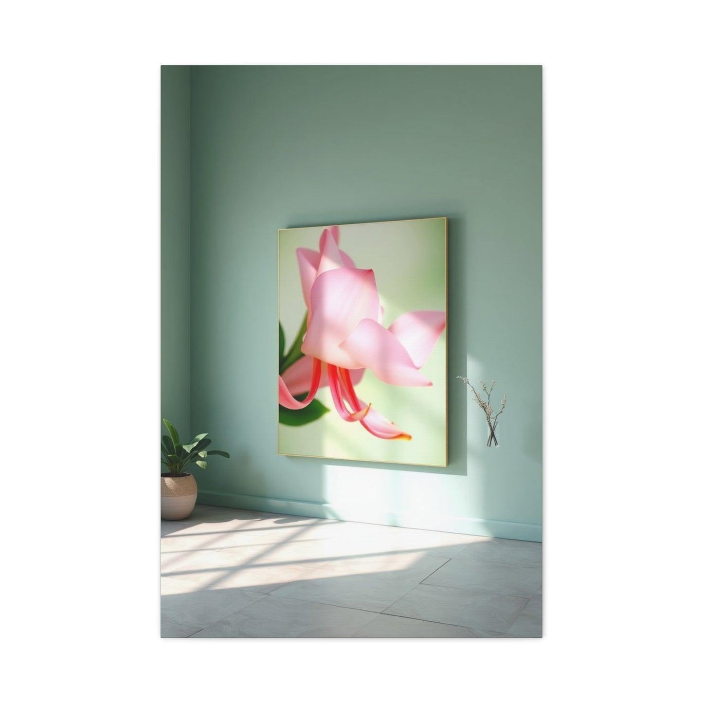 Green & Pink Canvas Art Luxury Canvas Wall Art & Canvas Print
