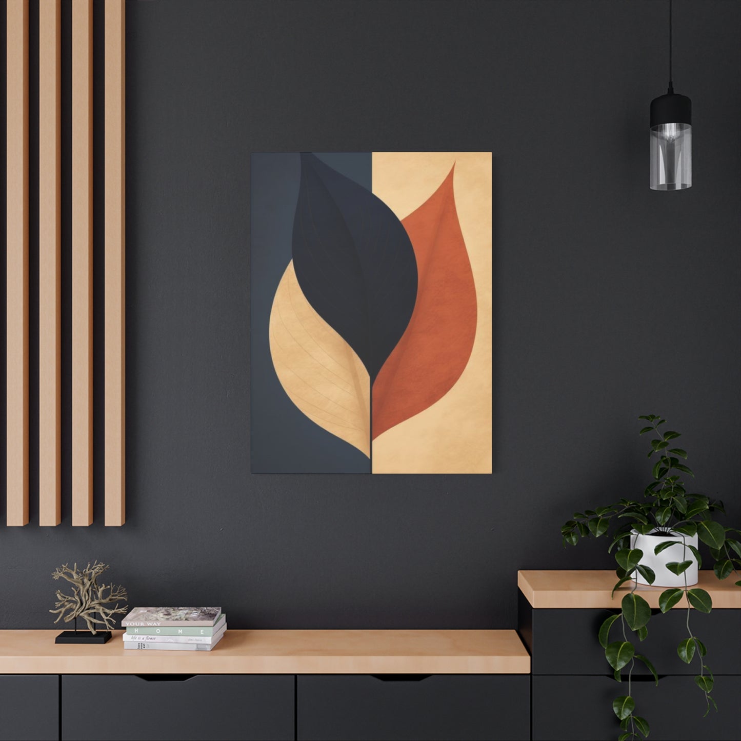 Three Leaves Entryway Wall Art & Canvas Prints