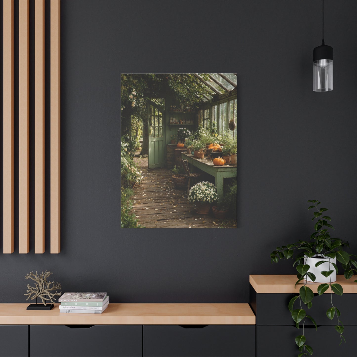 Farmhouse Greenhouse Harvest Interior Wall Art & Canvas Print