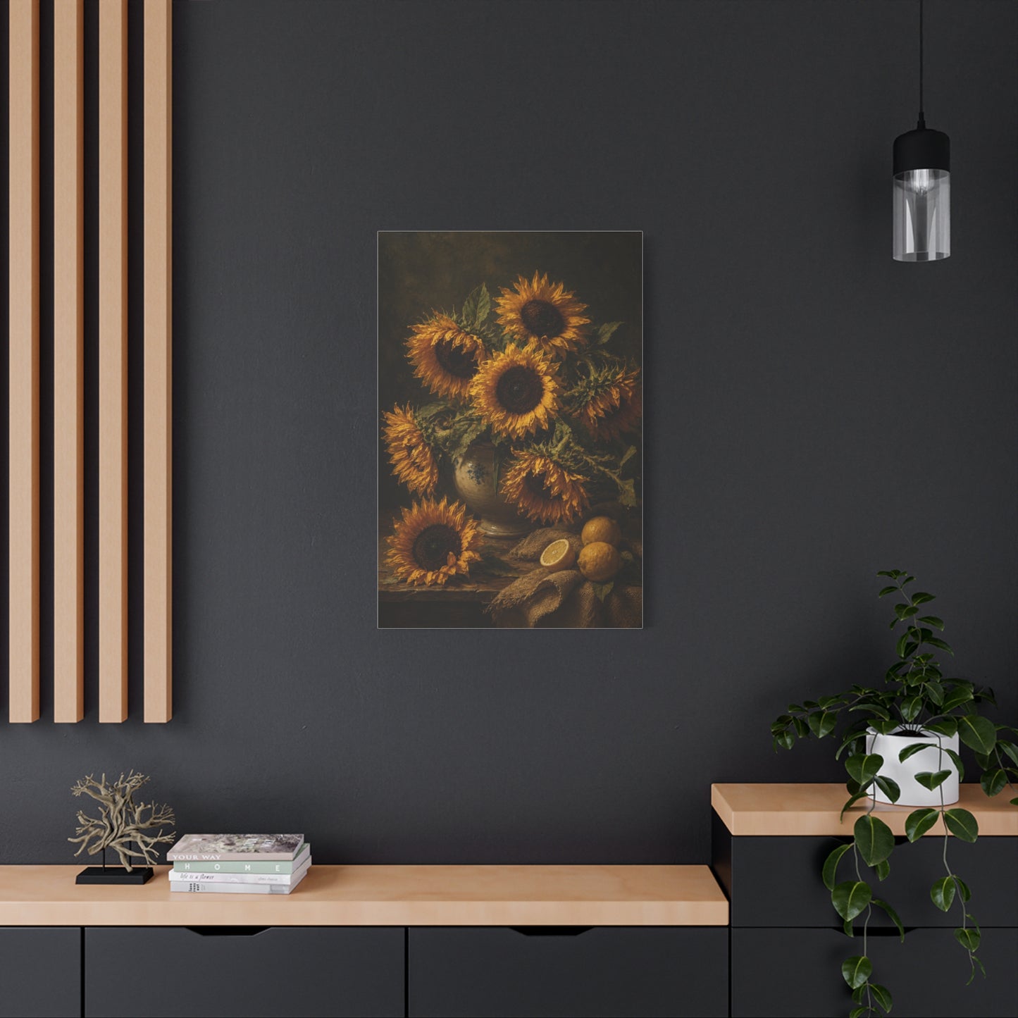 Old Master Sunflower Still Life Wall Art & Canvas Print