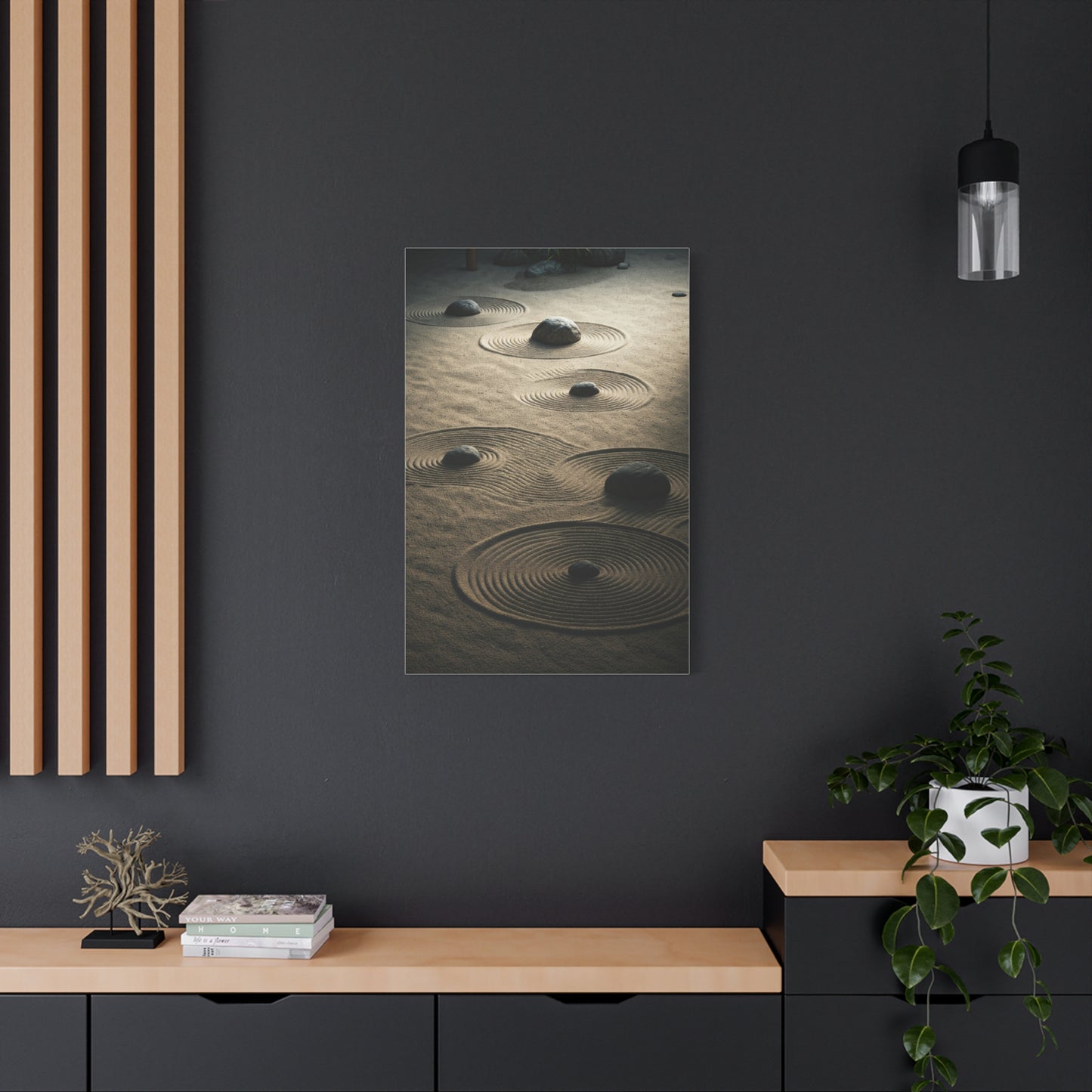 Zen Stone Ripples Wall Art & Canvas Prints
