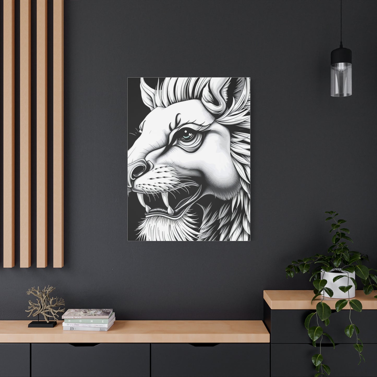 Elite Black and White Illustrations Art Vision Wall Art & Canvas Print