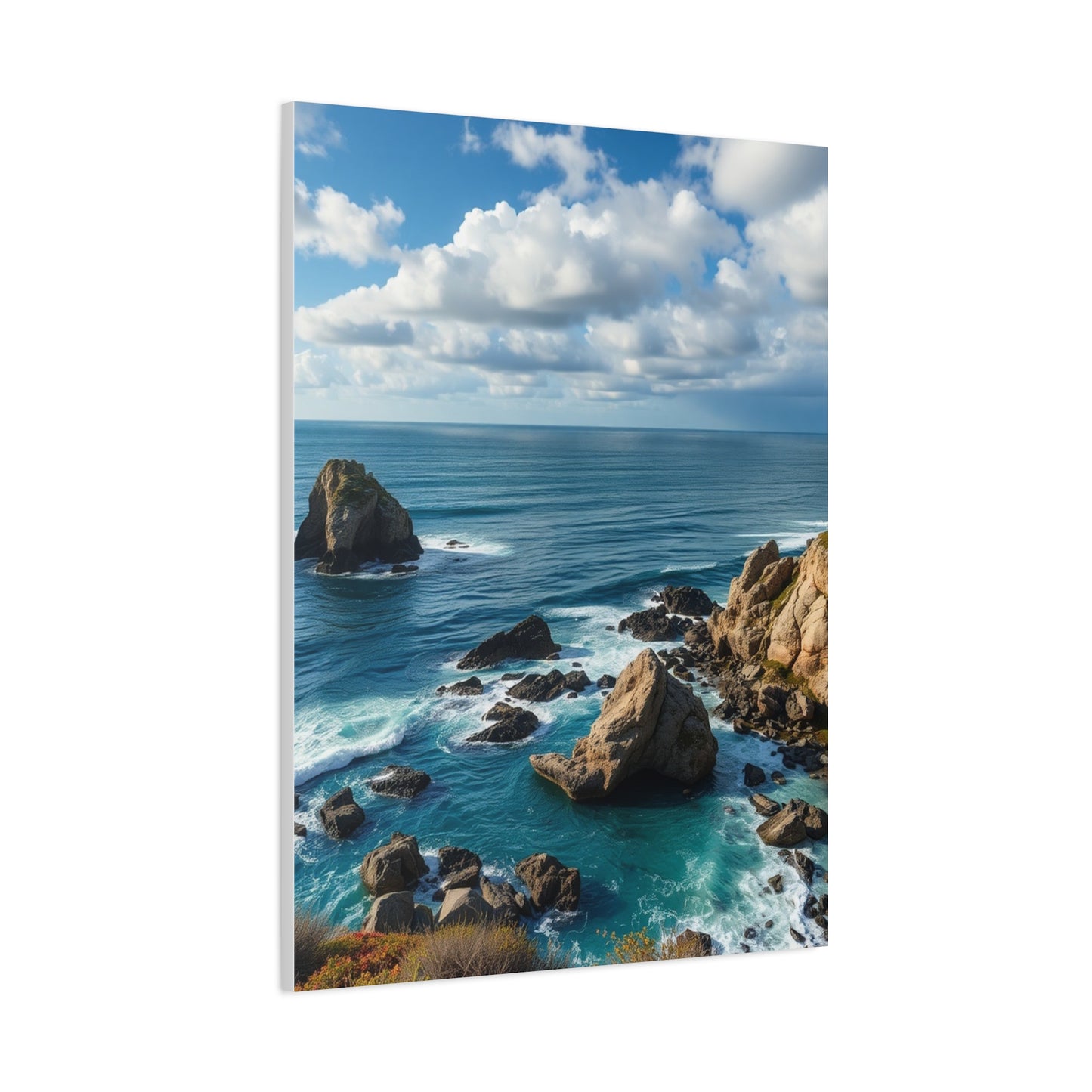 Luxe Maritime Horizon Wall Art & Canvas Print