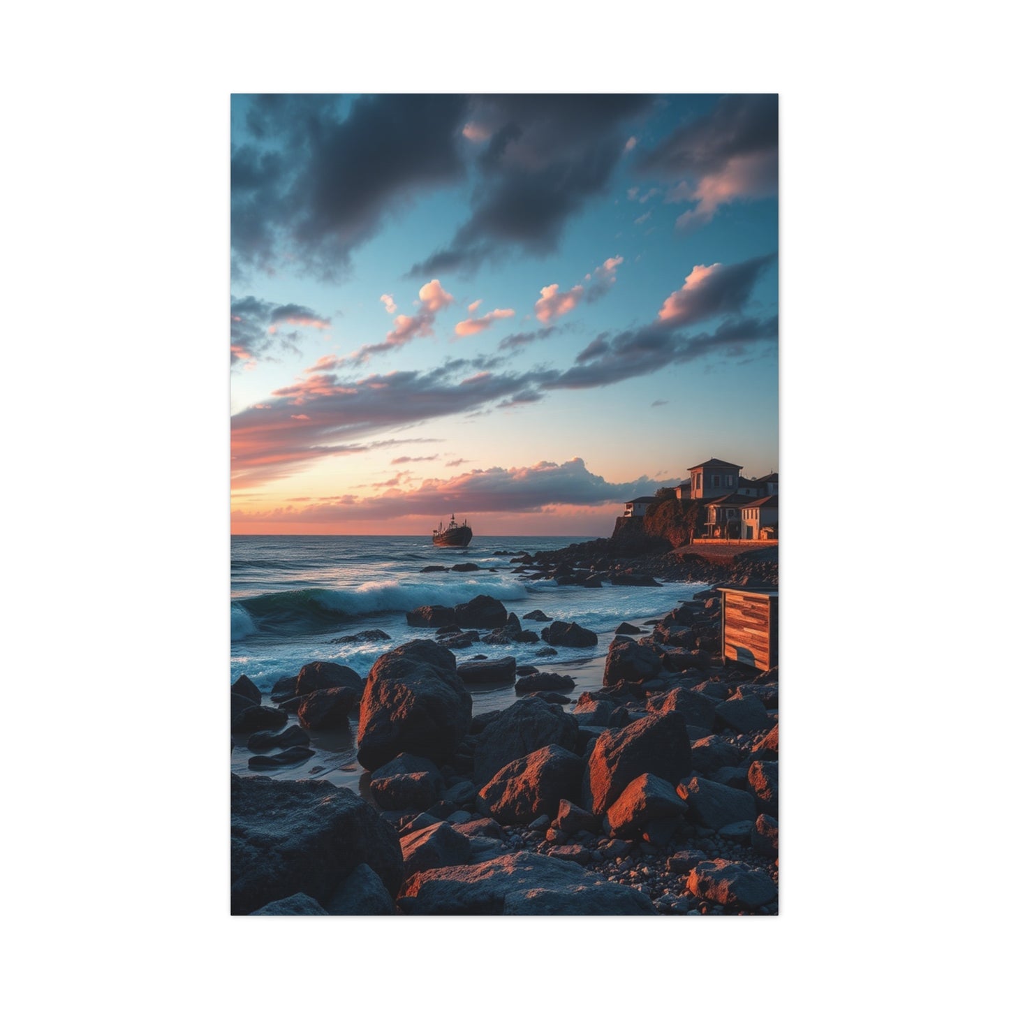 Azure Horizon Panorama Wall Art & Canvas Print