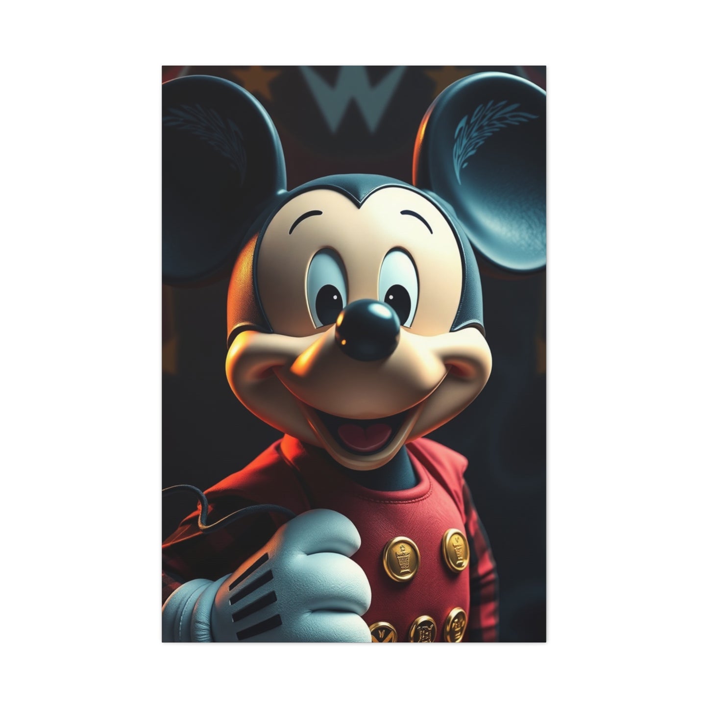 Noble Mickey Illustration Wall Art & Canvas Print