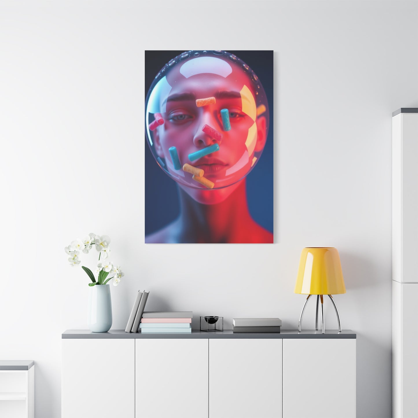 Vision Bubble Gum Art Art Wall Art & Canvas Print