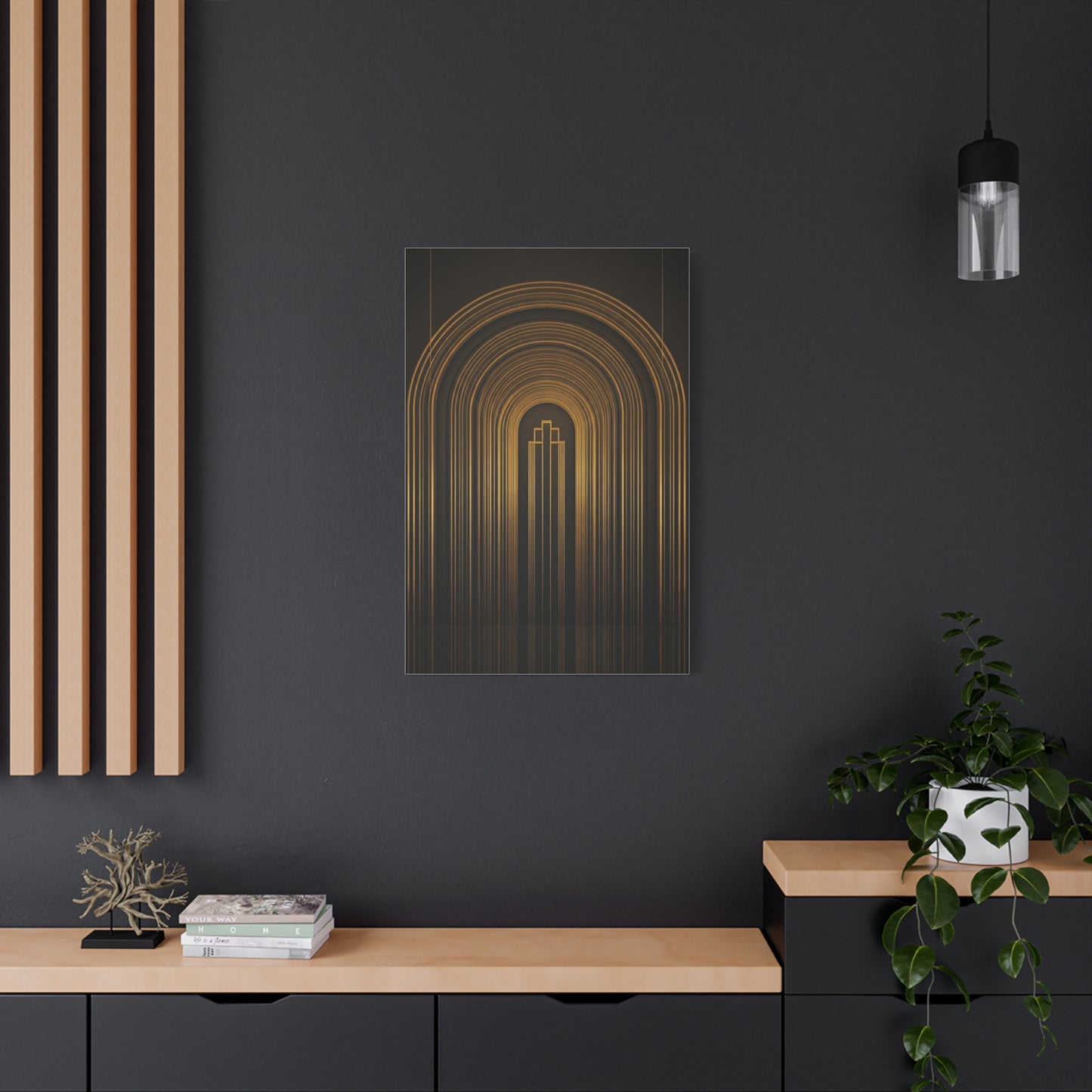 Grand Golden Archway Art Deco Wall Art & Canvas Prints