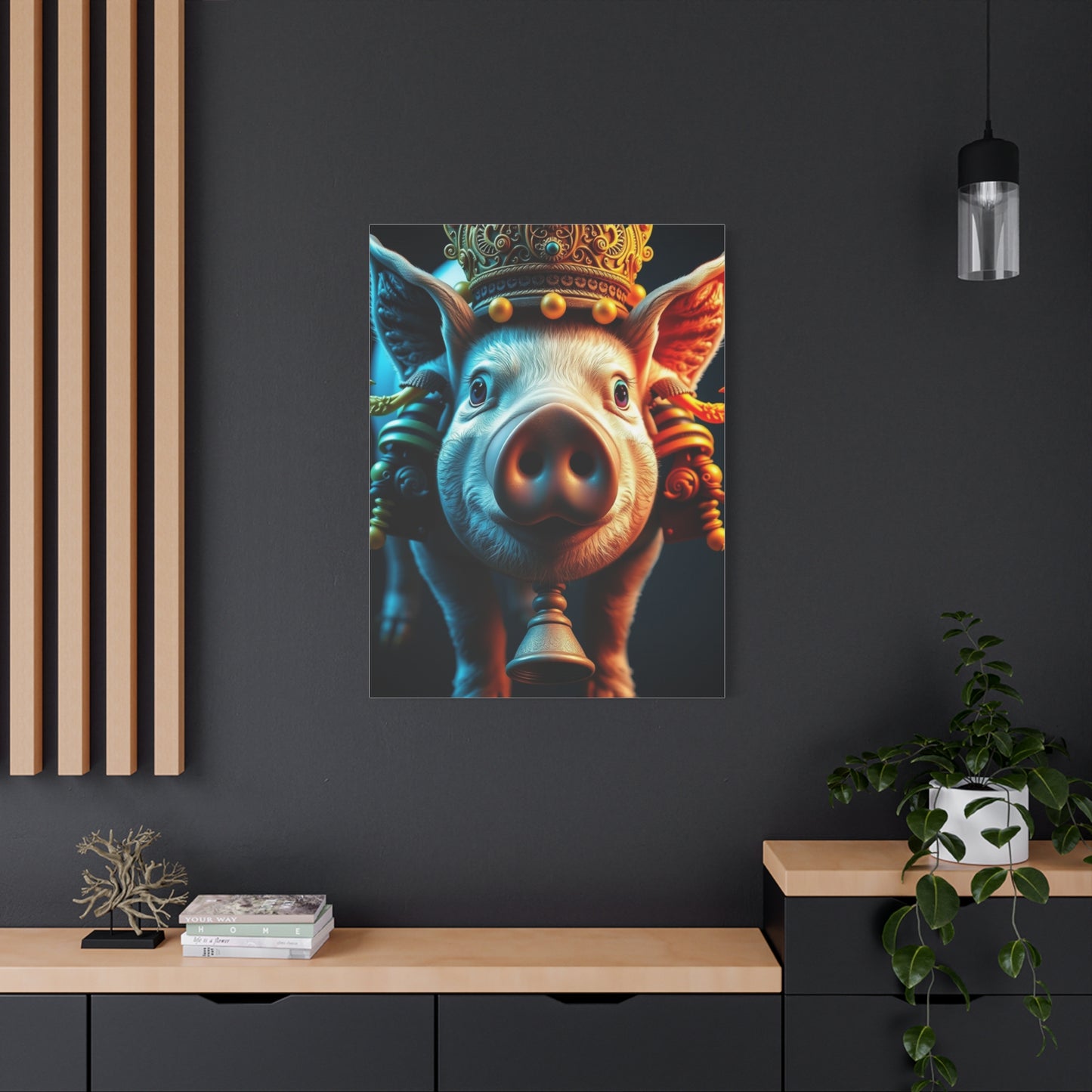 Pig Art Luxury Canvas Wall Art & Canvas Print