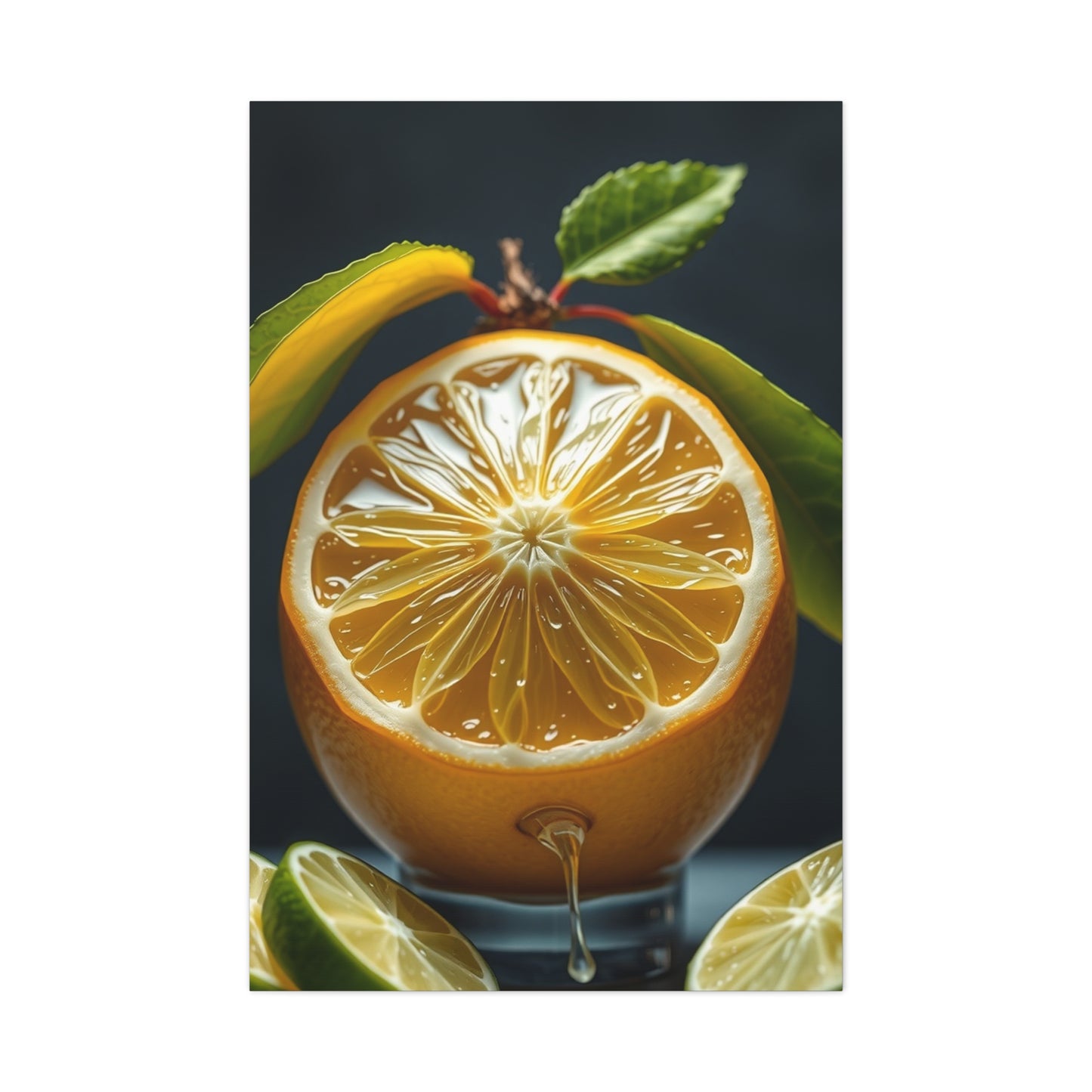 Lemon & Lime Art Luxury Canvas Wall Art & Canvas Print