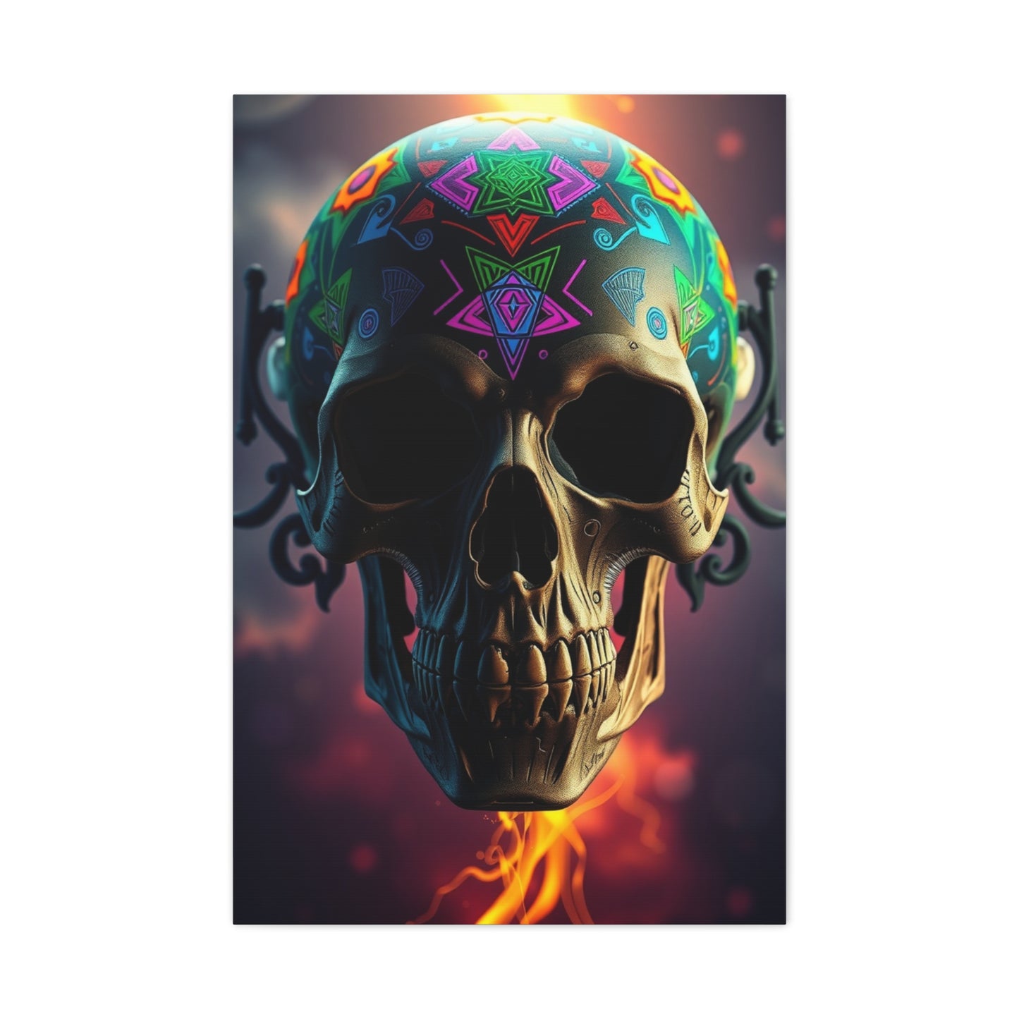 Vivid Skull Reverie Wall Art & Canvas Print