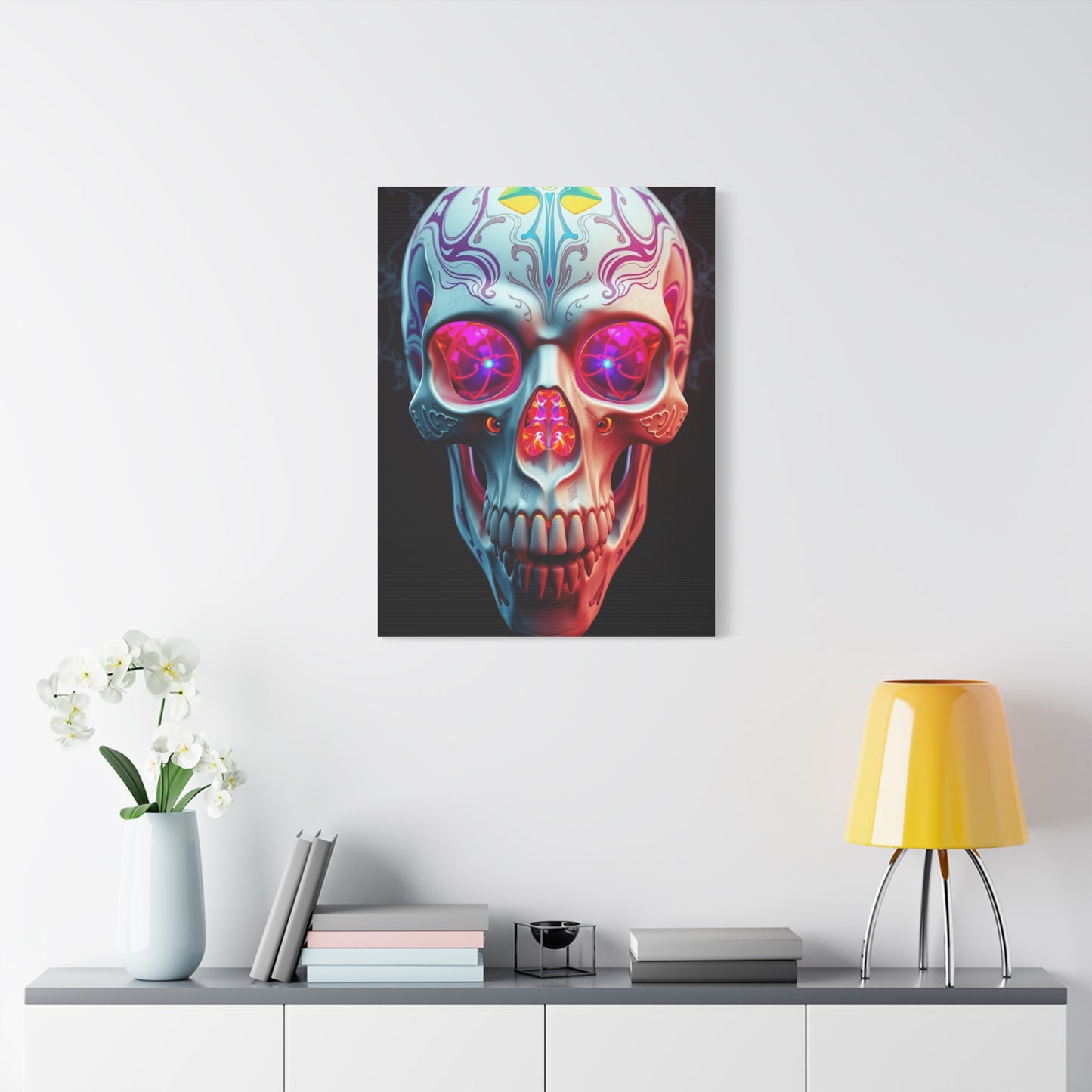 Vision 3D Trippy Skull Art By Ali Gulec Art Art Wall Art & Canvas Print