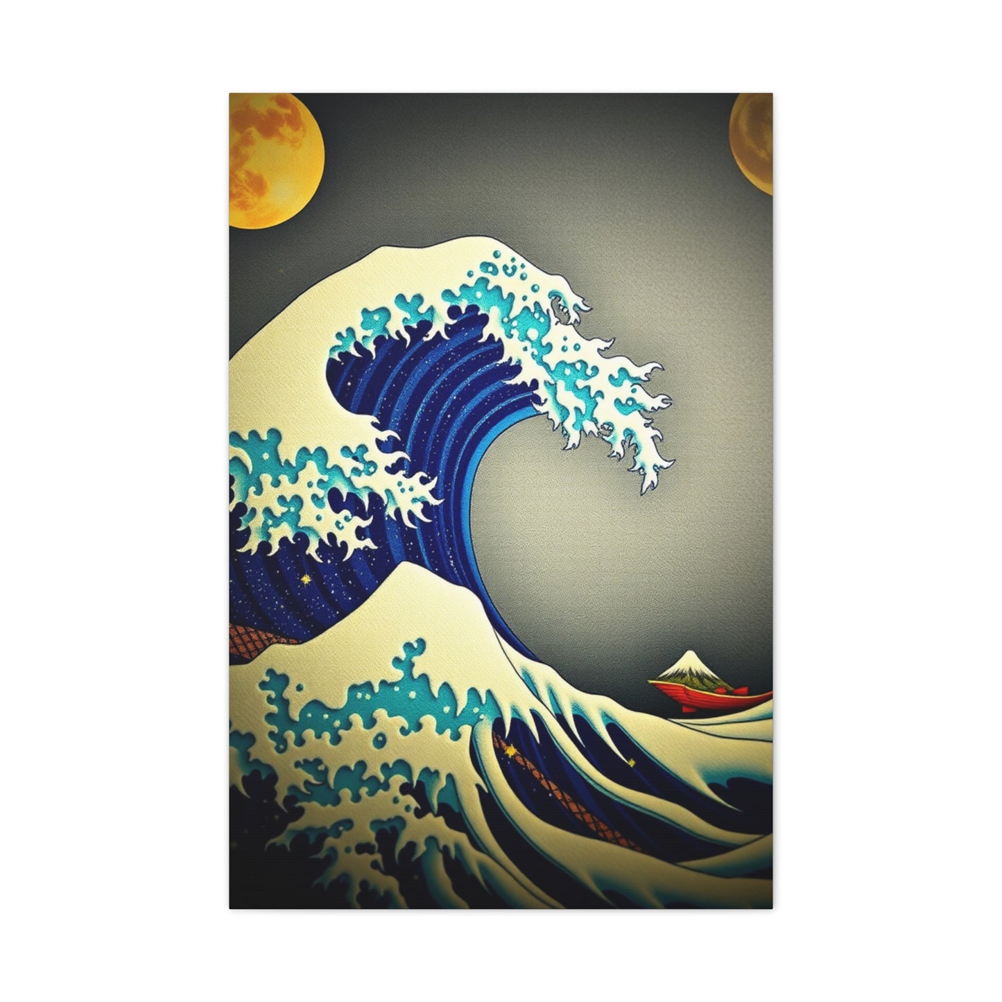 Ethereal Hokusai Panorama Wall Art & Canvas Print