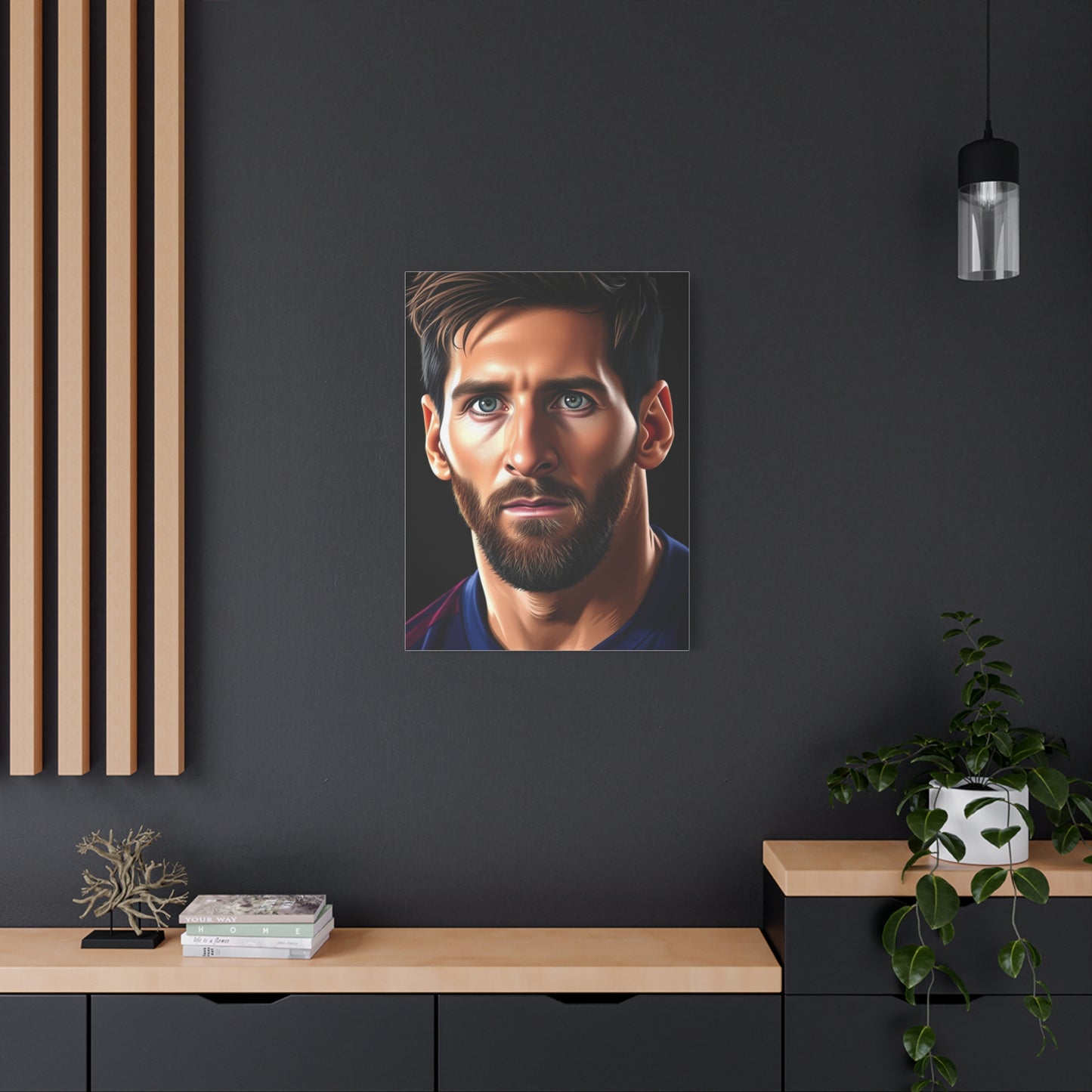 Illustrative Messi: Canvas Masterpiece Wall Art & Canvas Print