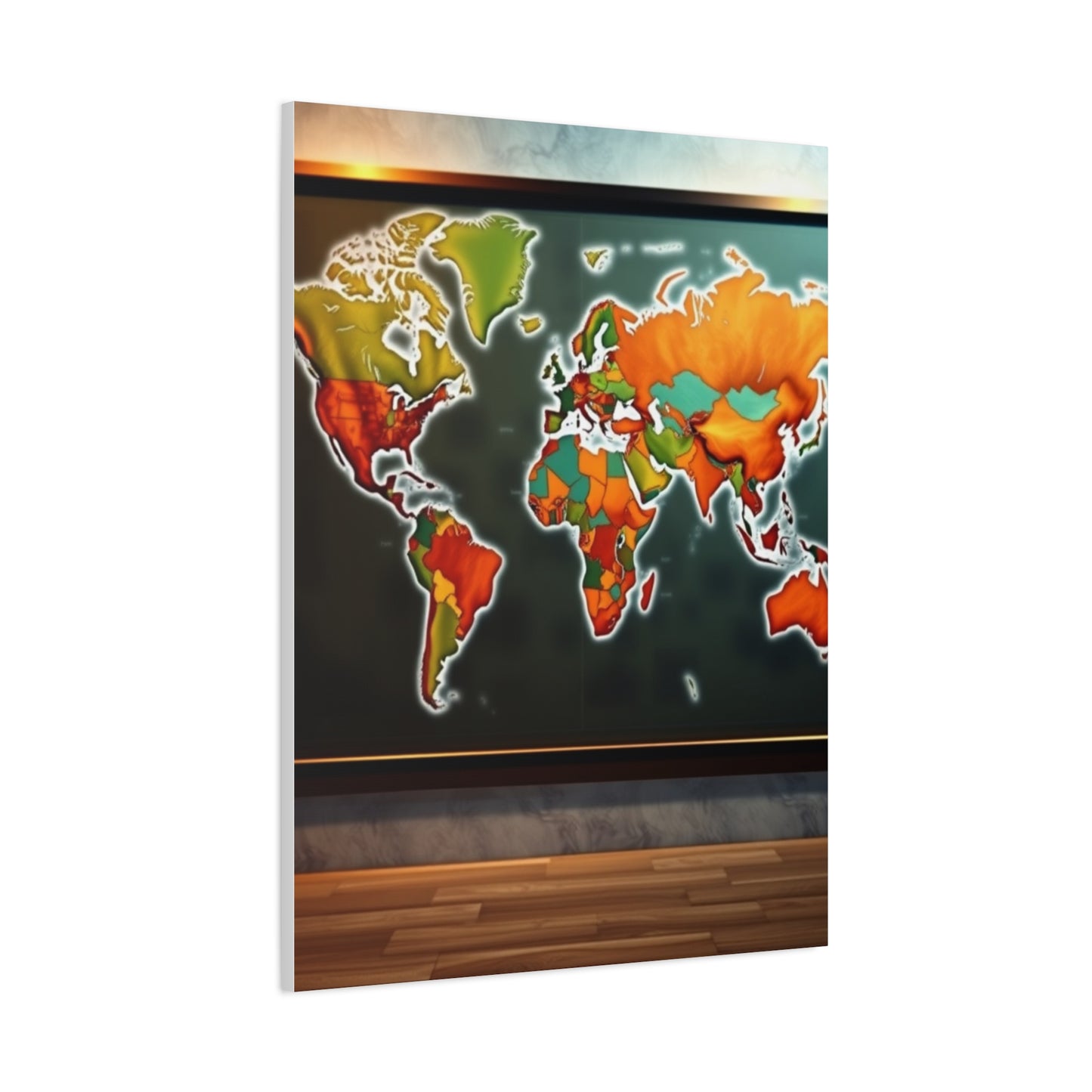 Masterpiece World Map Art Vision Wall Art & Canvas Print
