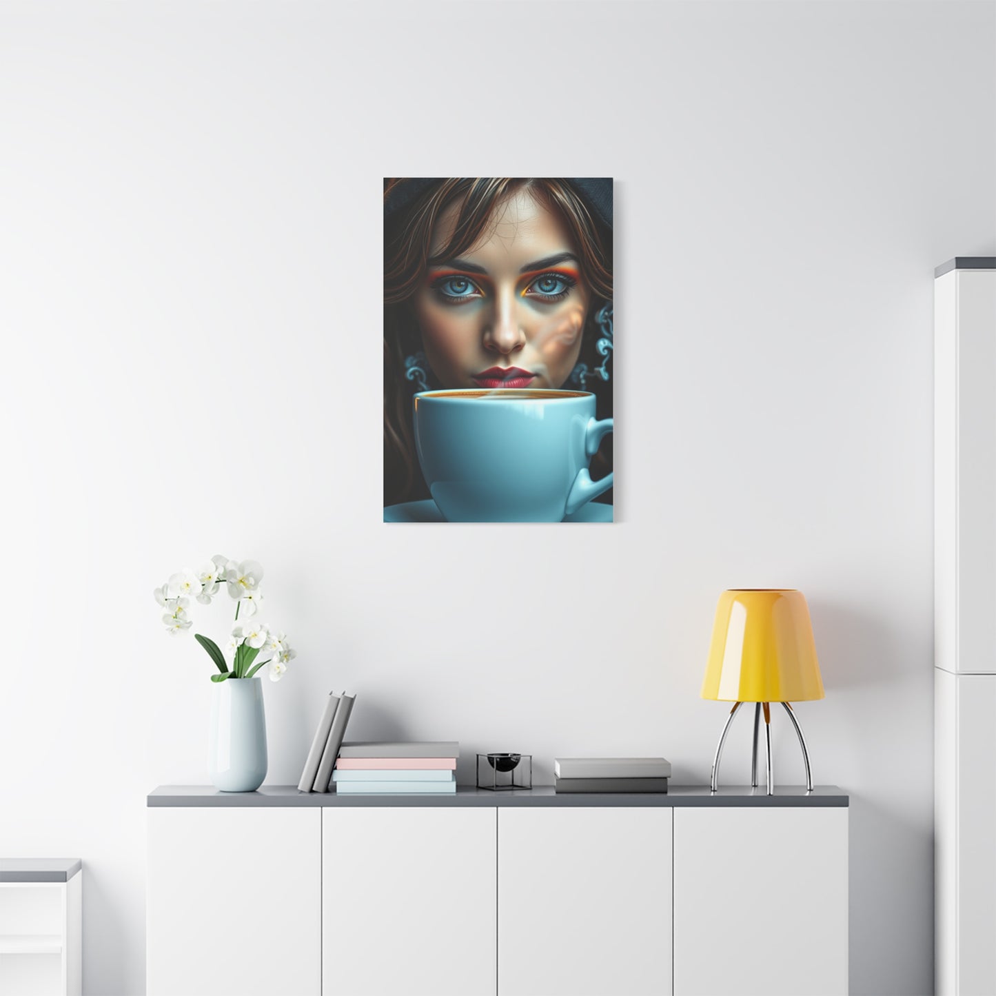 Caffeine Reverie Canvas Wall Art & Canvas Print
