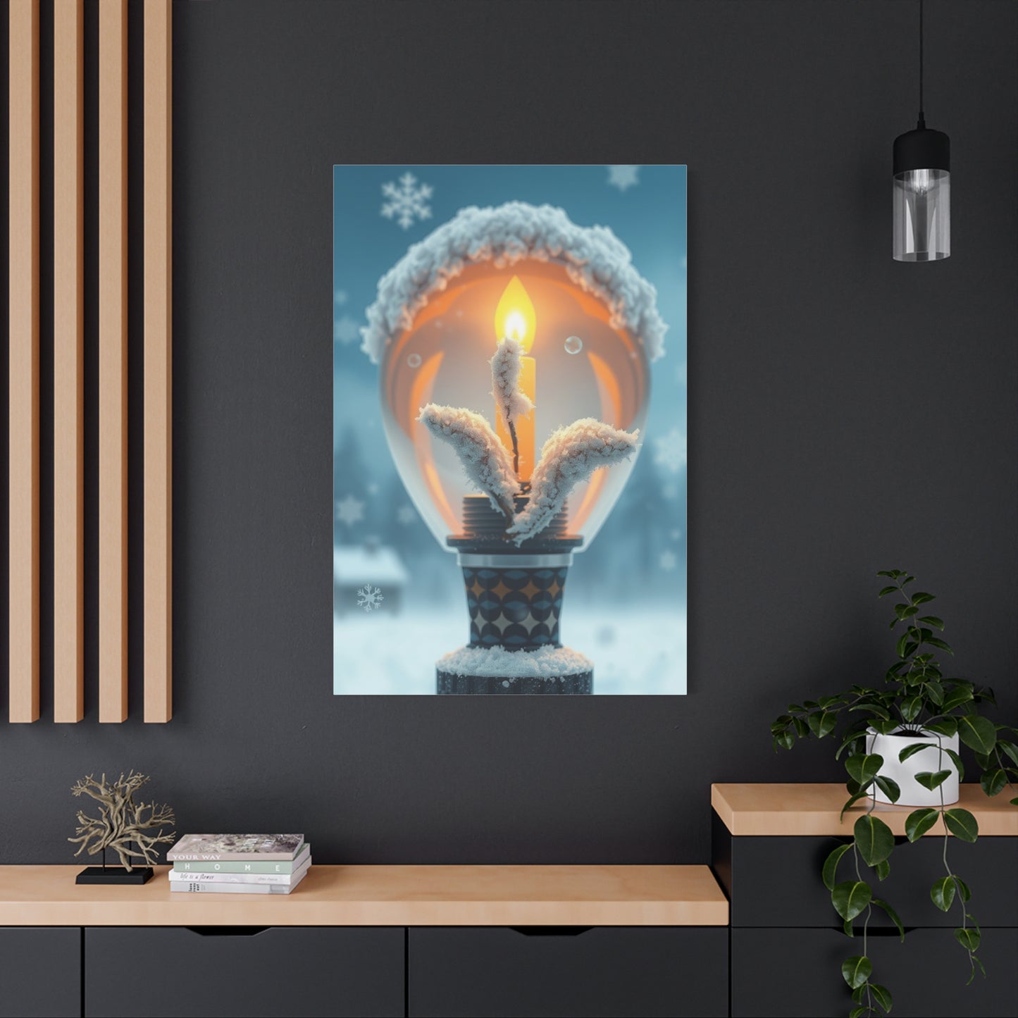 Frosted Elegance Canvas Wall Art & Canvas Print