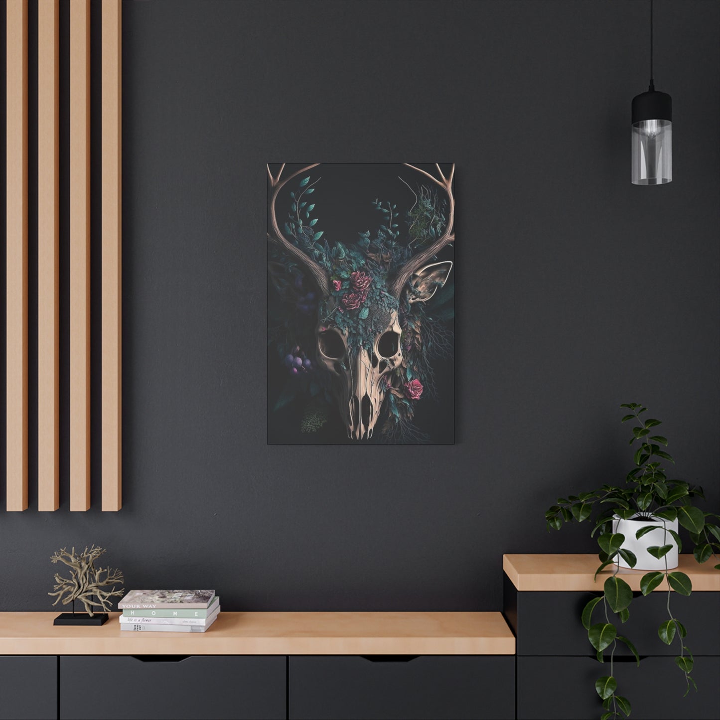 Reindeer Skull Poster Wall Art & Canvas Prints