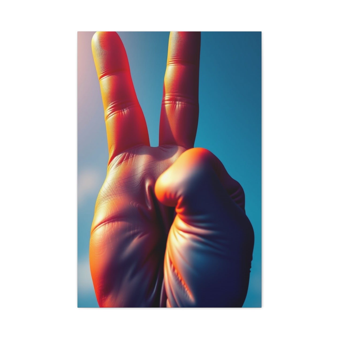 Masterpiece Peace Sign Art Vision Wall Art & Canvas Print
