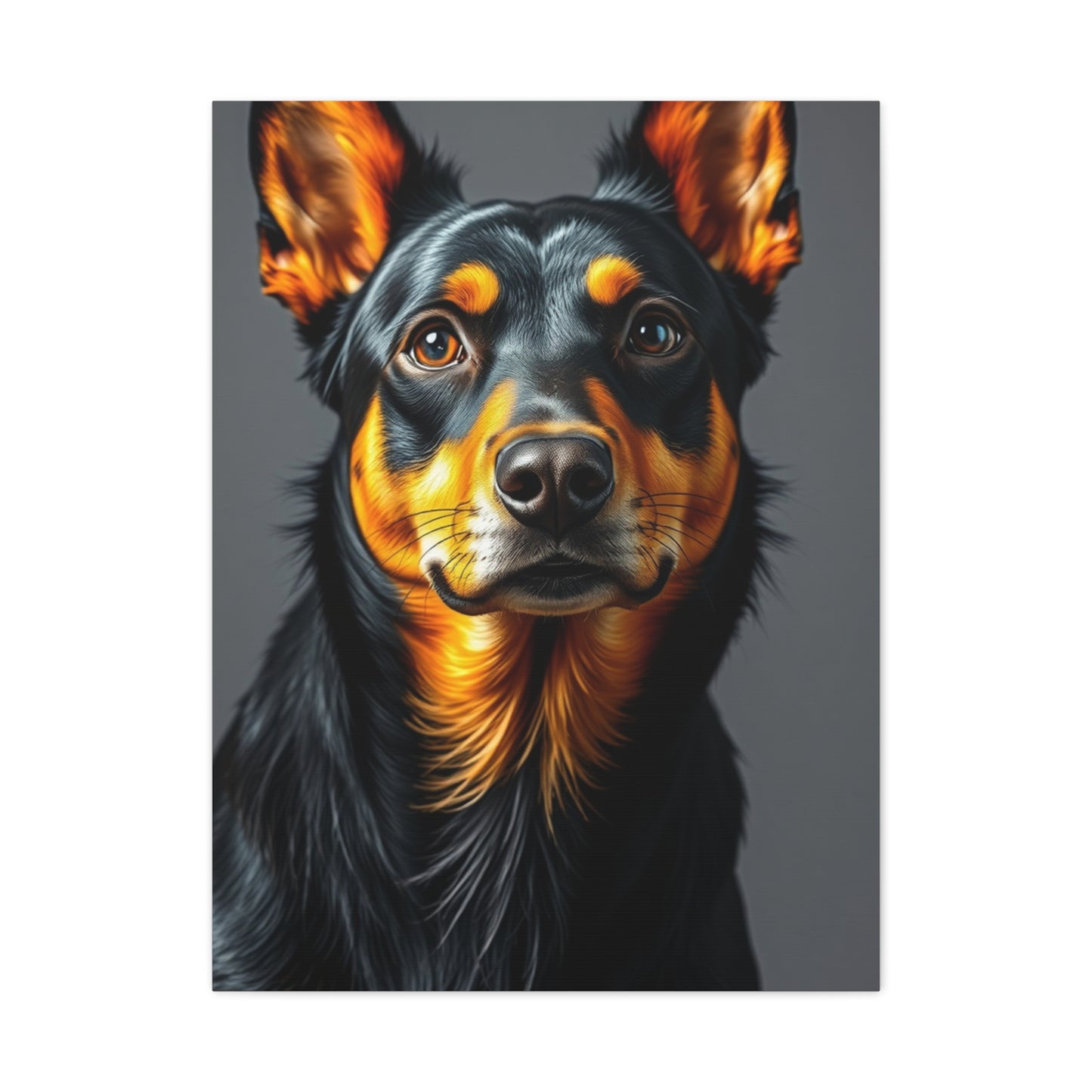 Black and Tan Art Luxury Canvas Wall Art & Canvas Print
