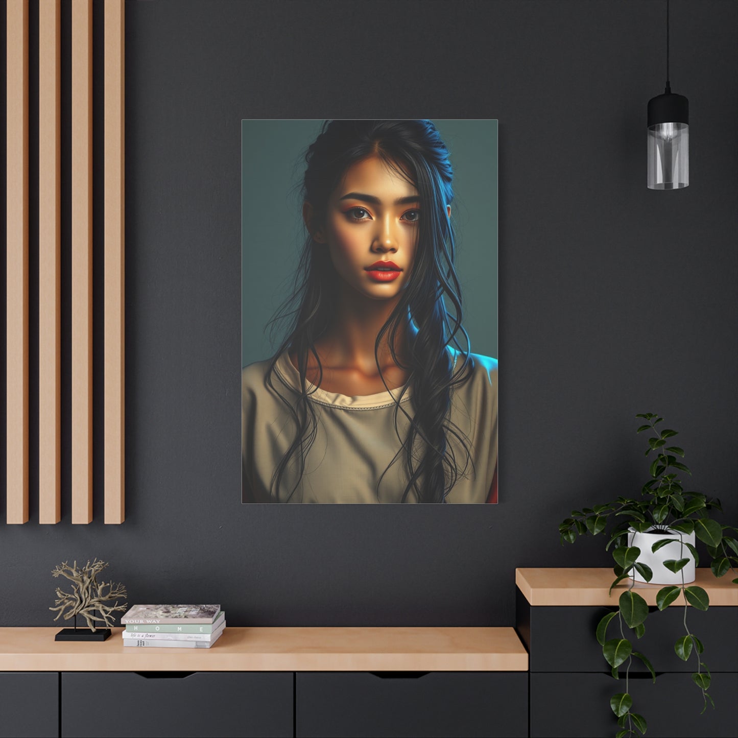 Whimsical Lady Masterpiece Wall Art & Canvas Print