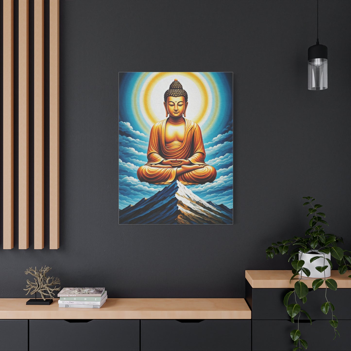 Celestial Buddha Above the Mountains Wall Art & Canvas Prints