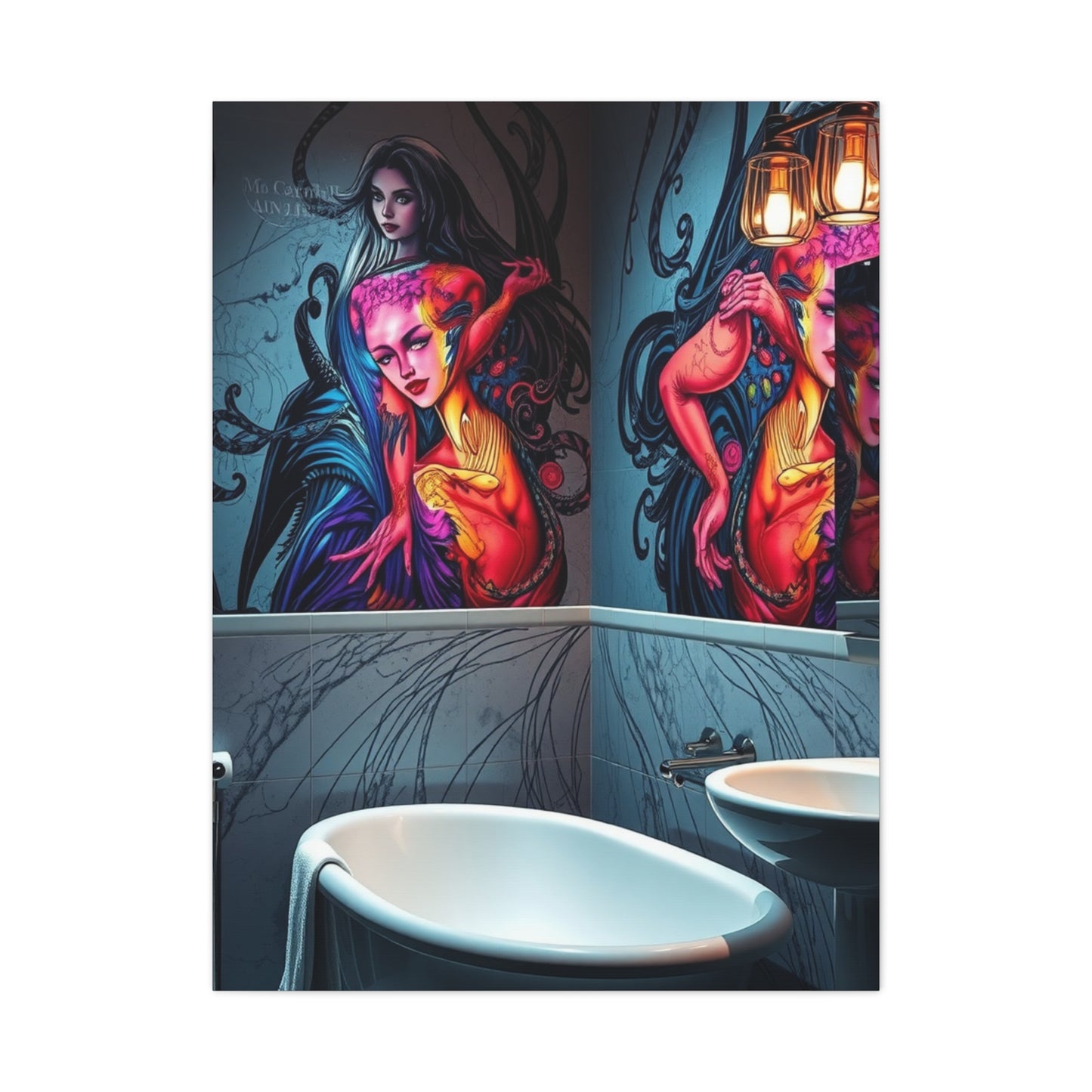 Aqua Reverie Wall Masterpiece Wall Art & Canvas Print