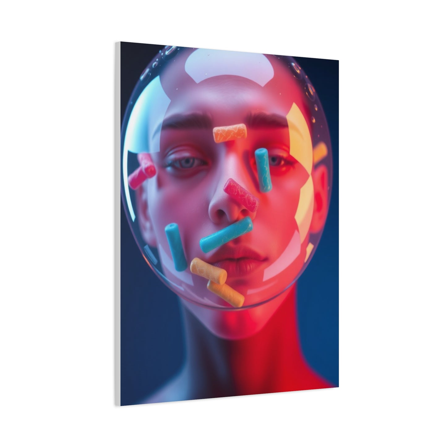 Vision Bubble Gum Art Art Wall Art & Canvas Print