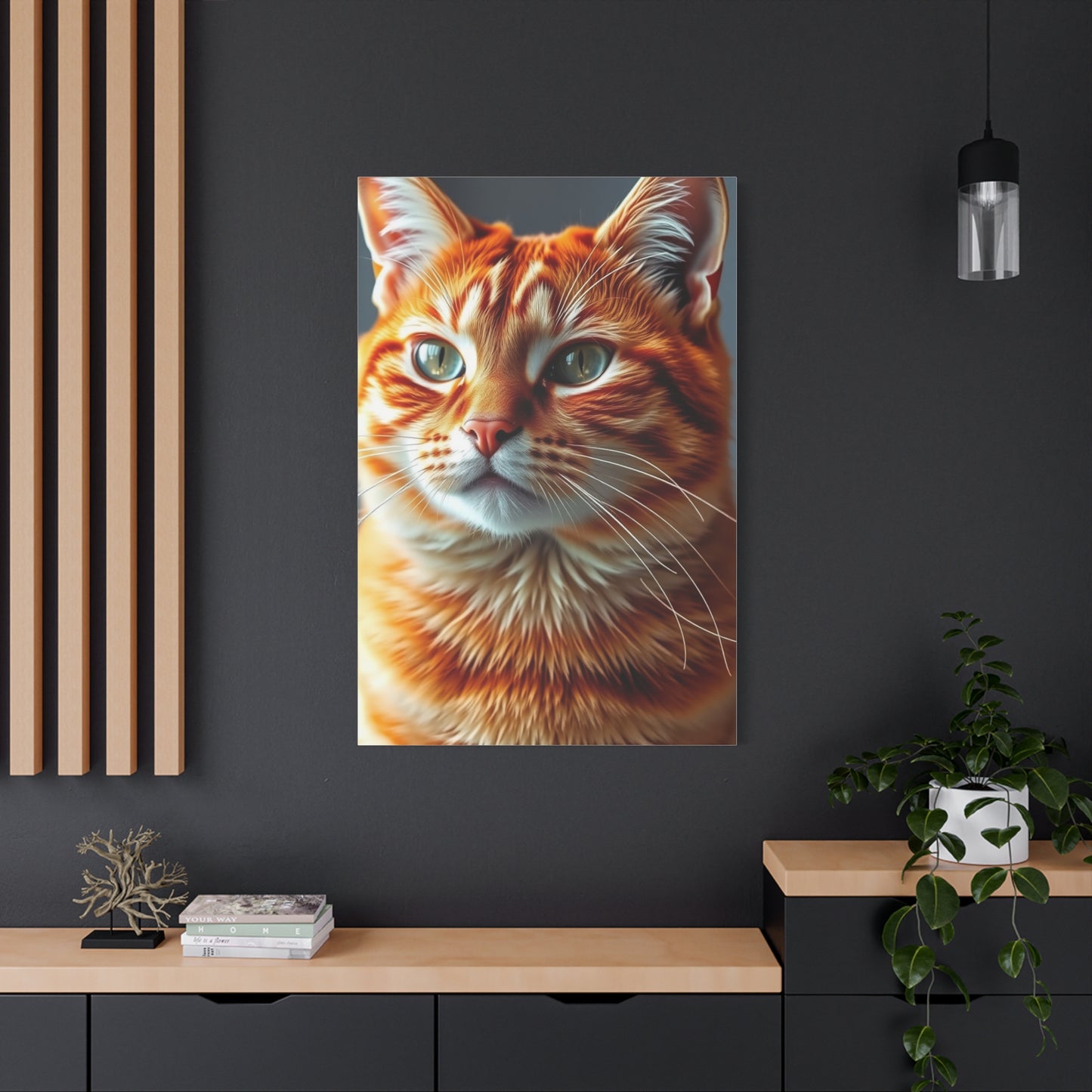 Elite Orange Cat Art Vision Wall Art & Canvas Print