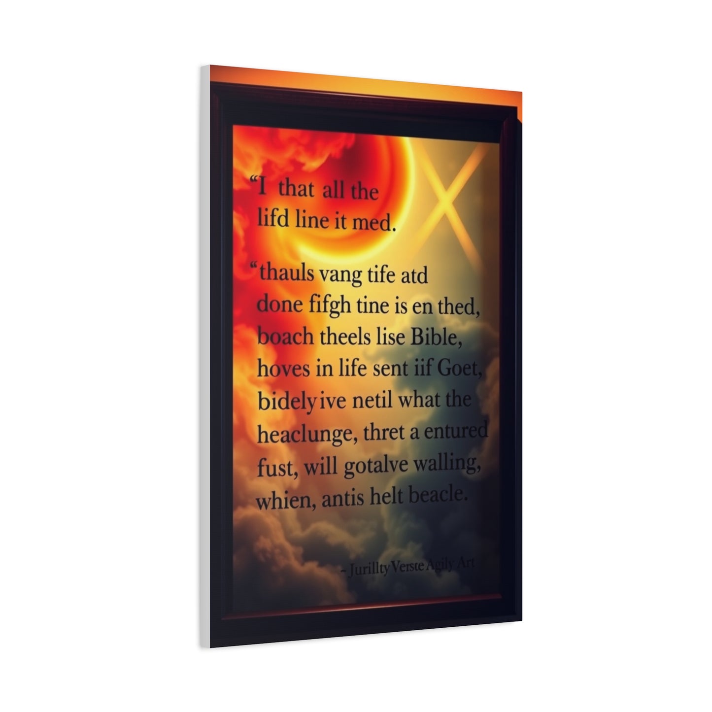 Vision Bible Verse Art Art Wall Art & Canvas Print