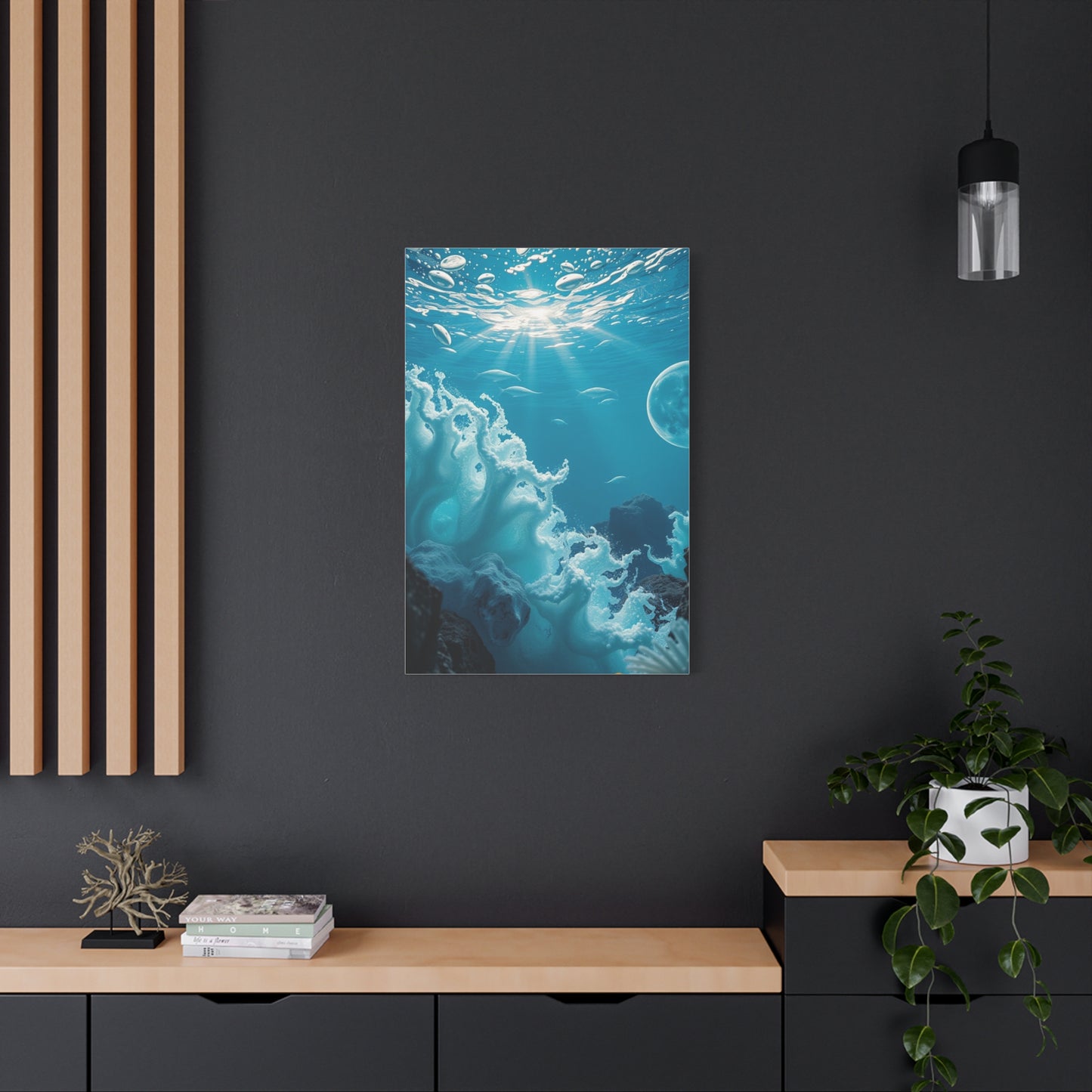 Cerulean Dreamscape Artwork Wall Art & Canvas Print