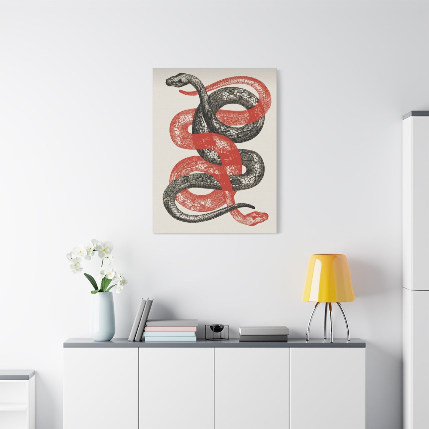 Red And Black Snake Wall Art & Canvas Prints