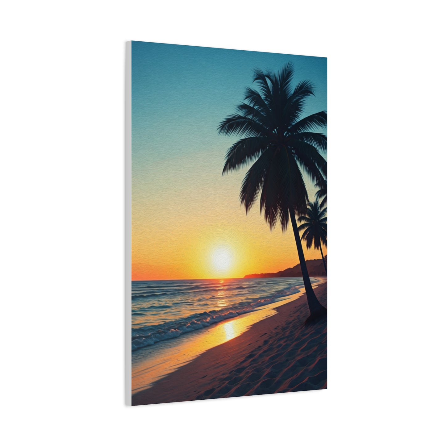 Palm Shore Sunset Escape Wall Art & Canvas Prints