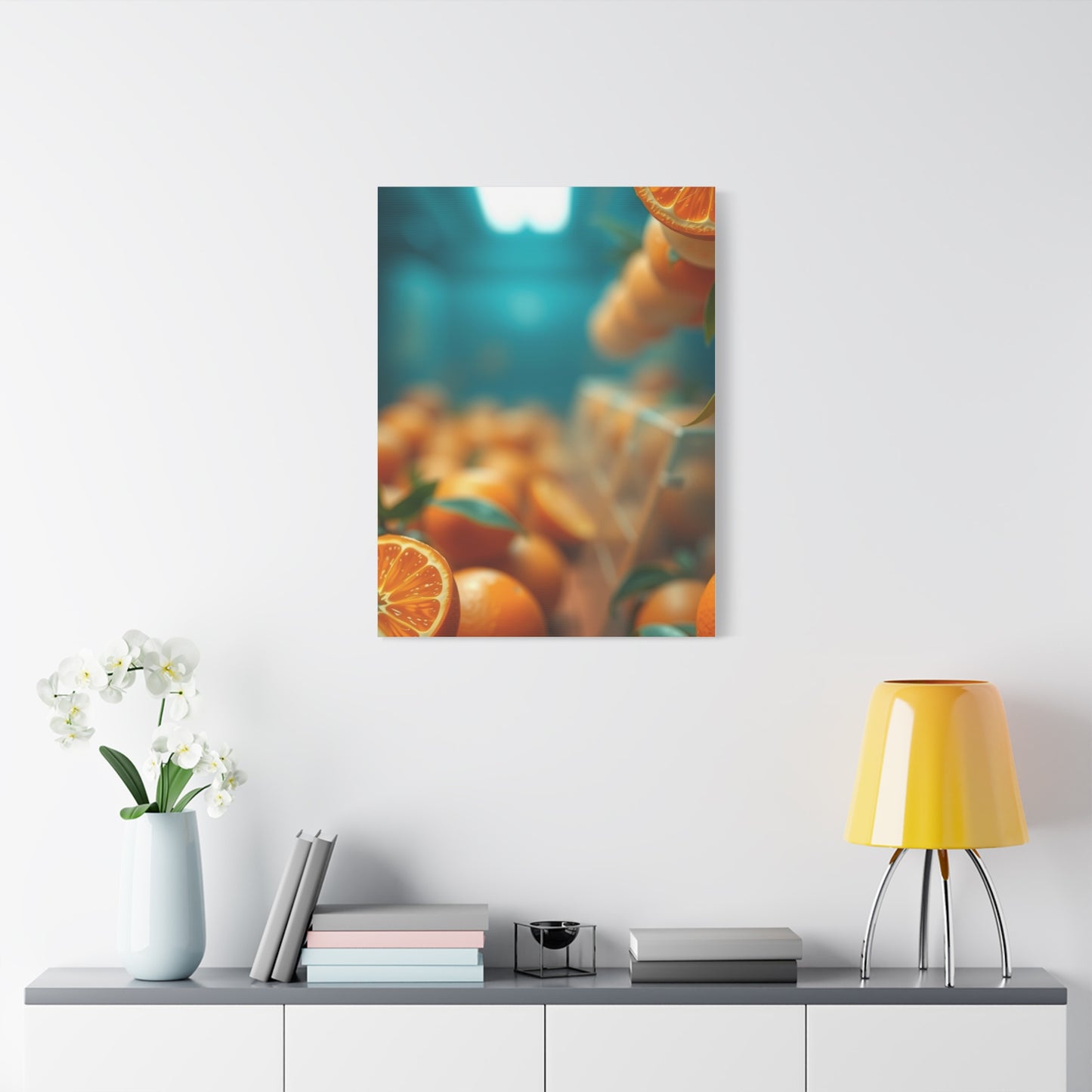 Tangerine Illumination Art Wall Art & Canvas Print