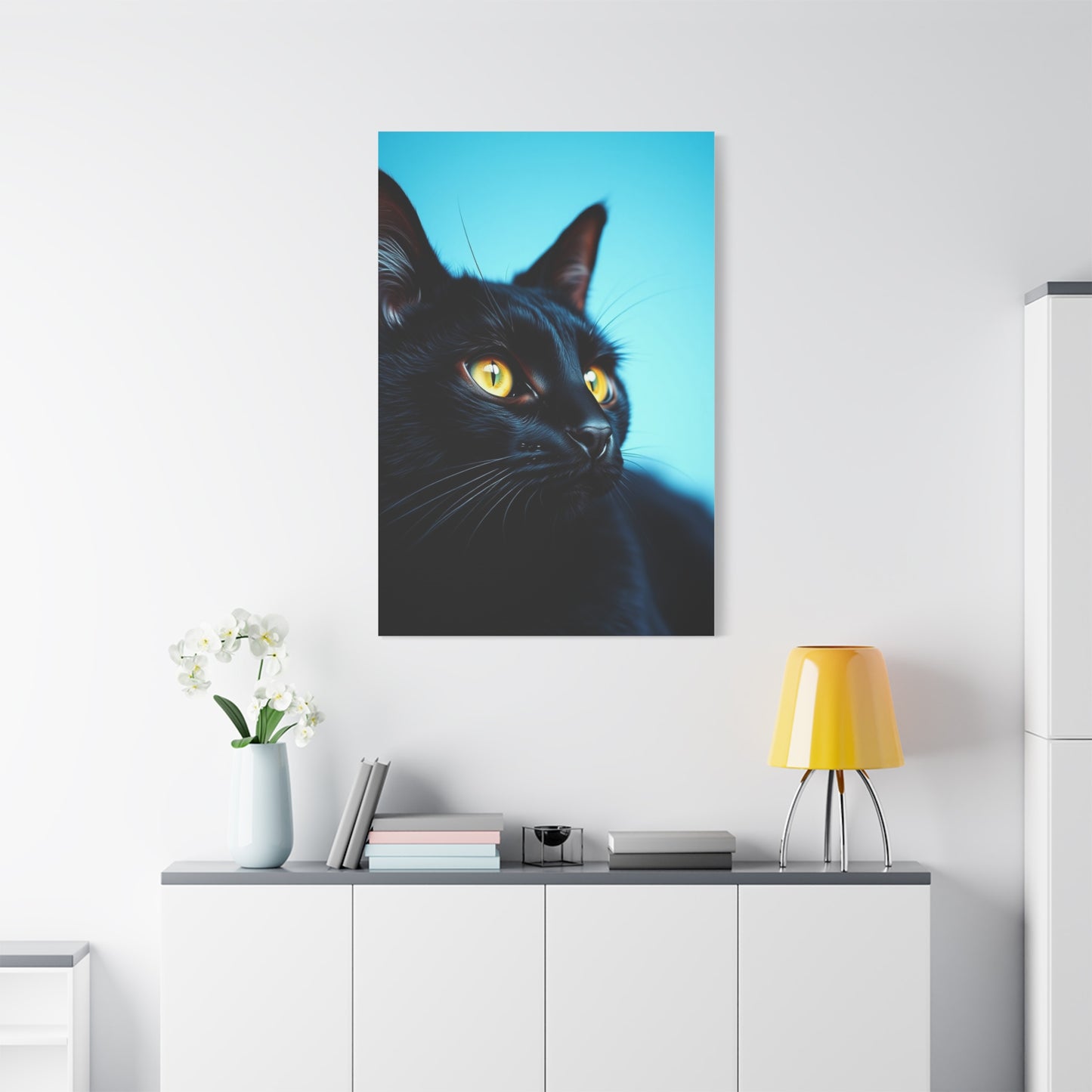 Supreme Black Cat Art Collection Wall Art & Canvas Print