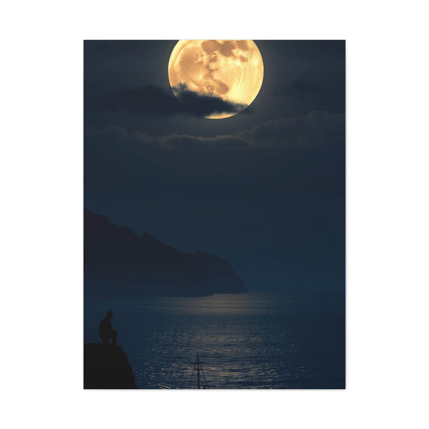 Full Moon Art Luxury Canvas Wall Art & Canvas Print