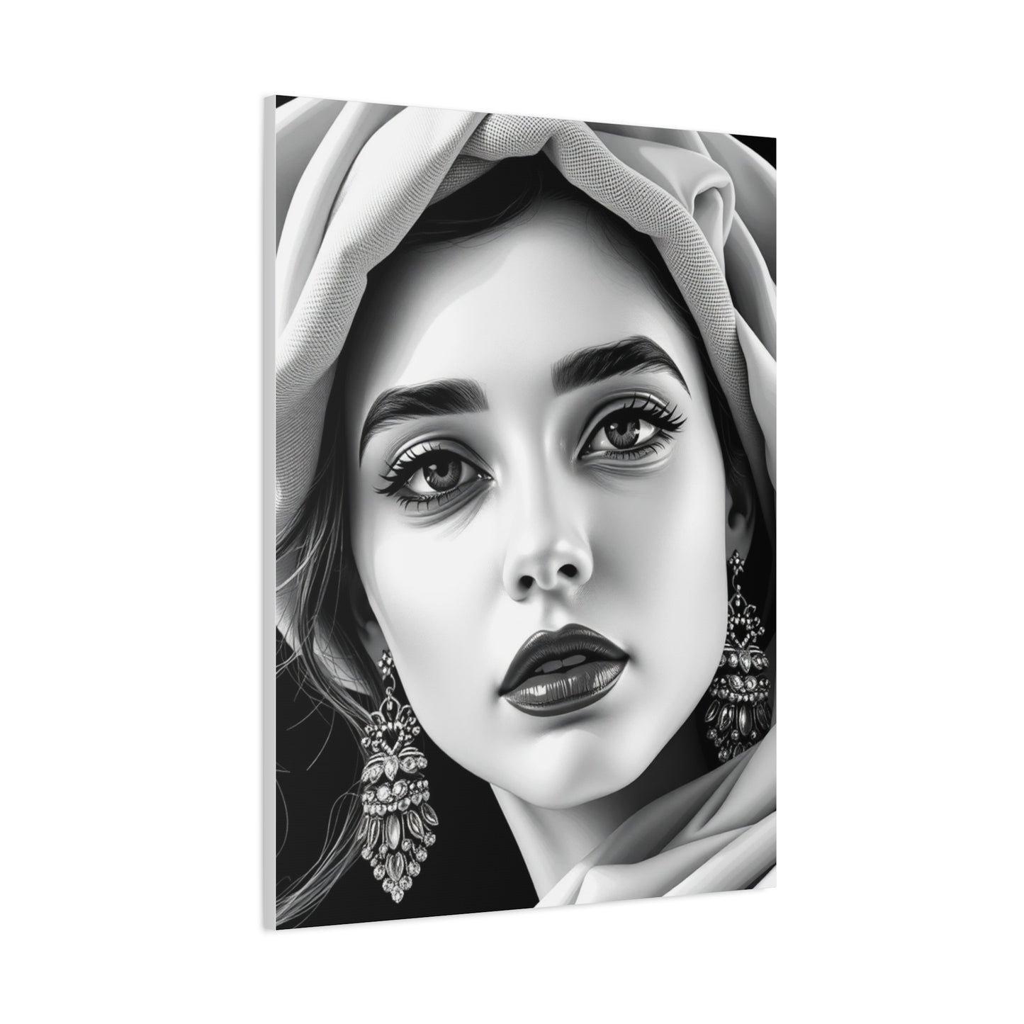 Black and White Illustrations Art Refined Canvas Wall Art & Canvas Print
